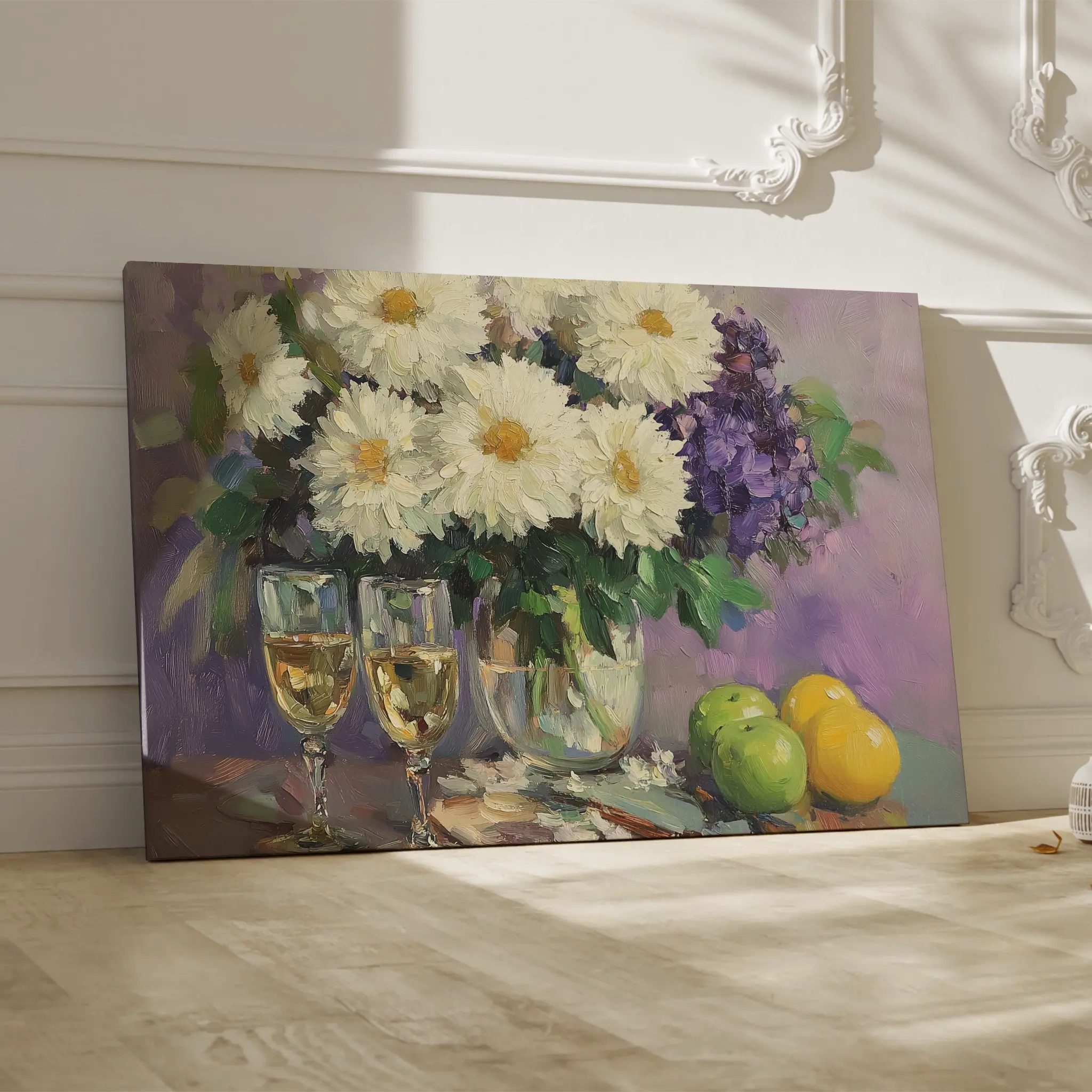 Floral Canvas Wall Art WAD973-F 90 x 60 cm / Stretched on hidden frame