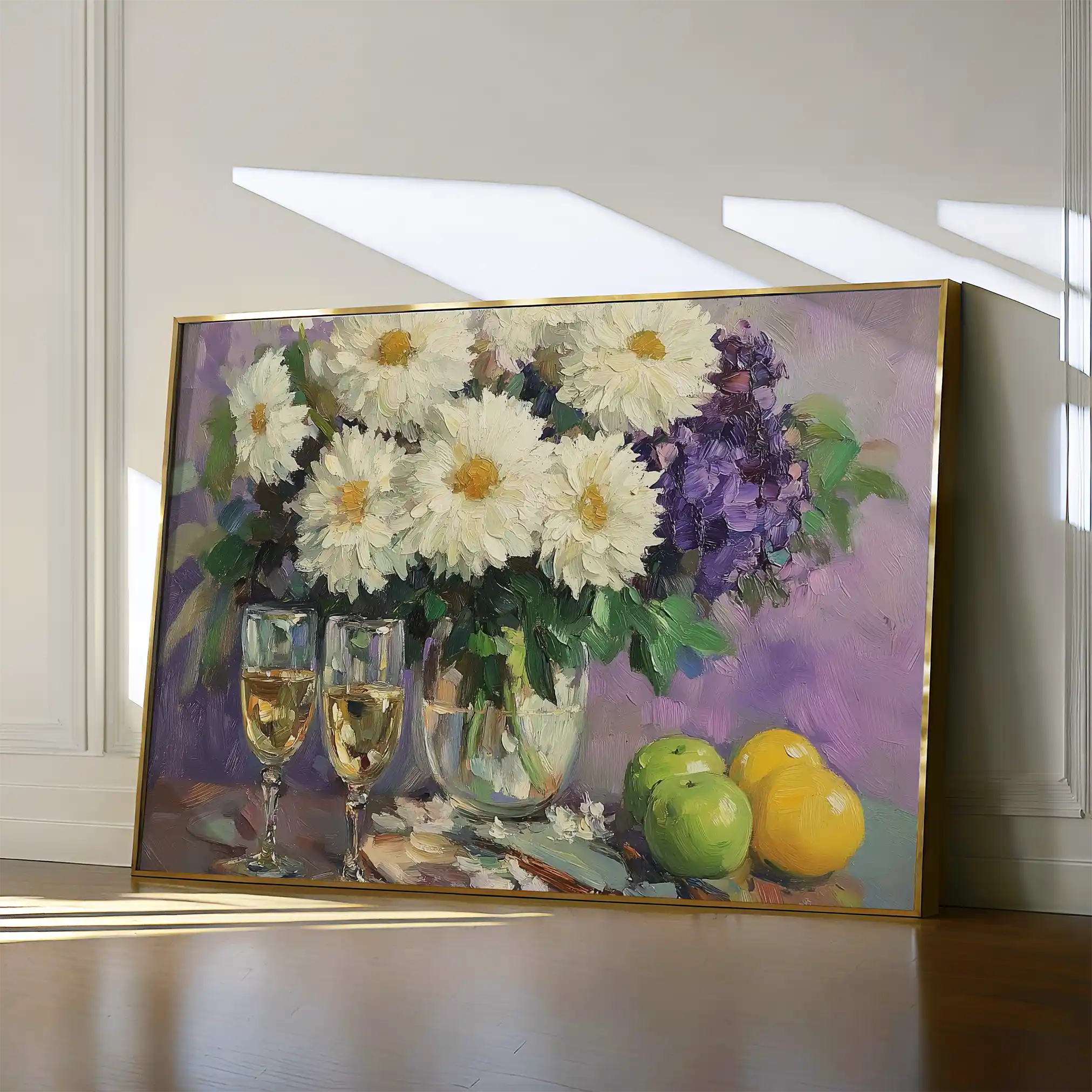 Floral Canvas Wall Art WAD973-F 90 x 60 cm / Stretched on hidden frame