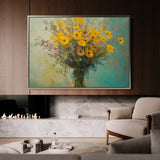 Floral Canvas Wall Art WAD975-F 90 x 60 cm / Stretched on hidden frame