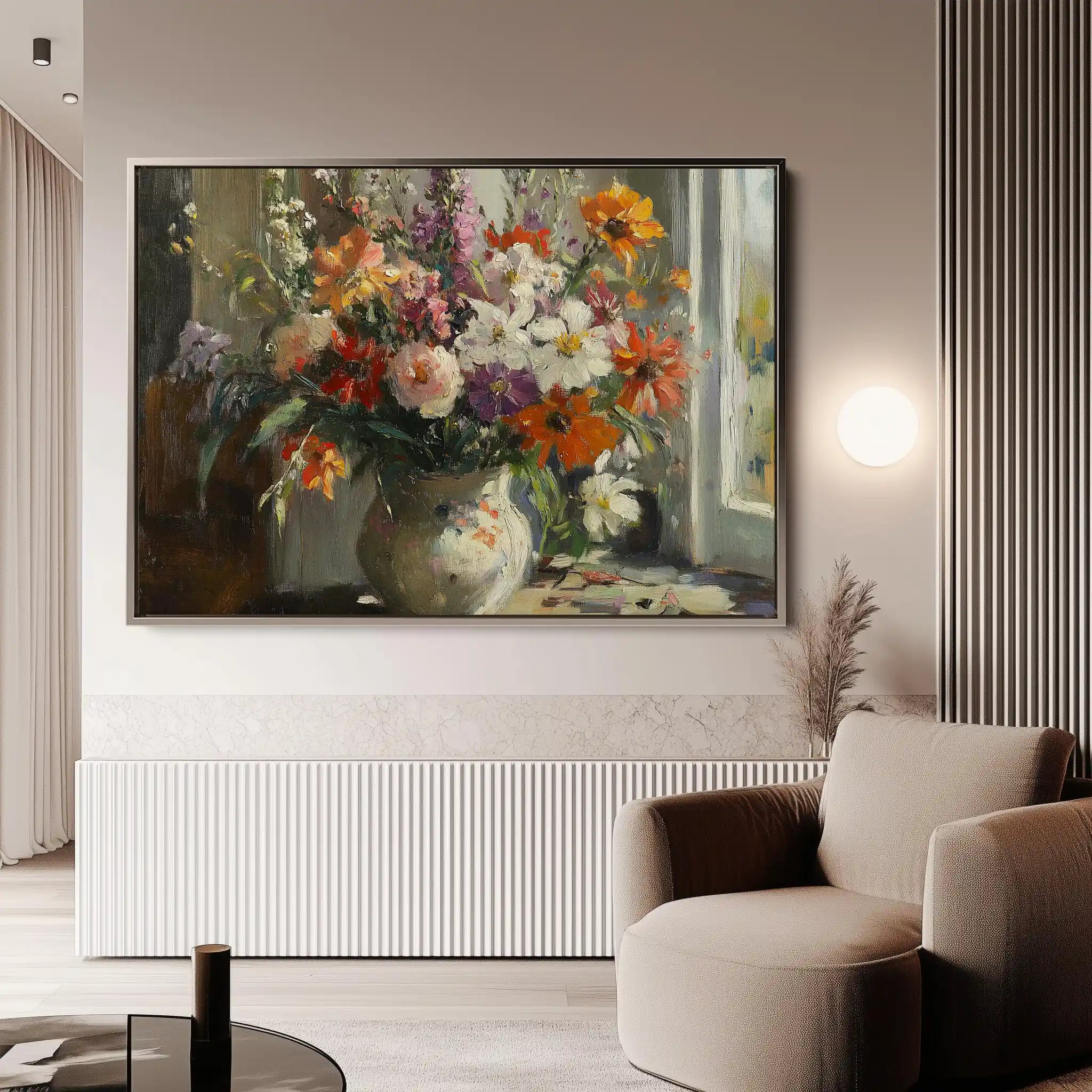 Floral Canvas Wall Art WAD976-F 90 x 60 cm / Stretched on hidden frame