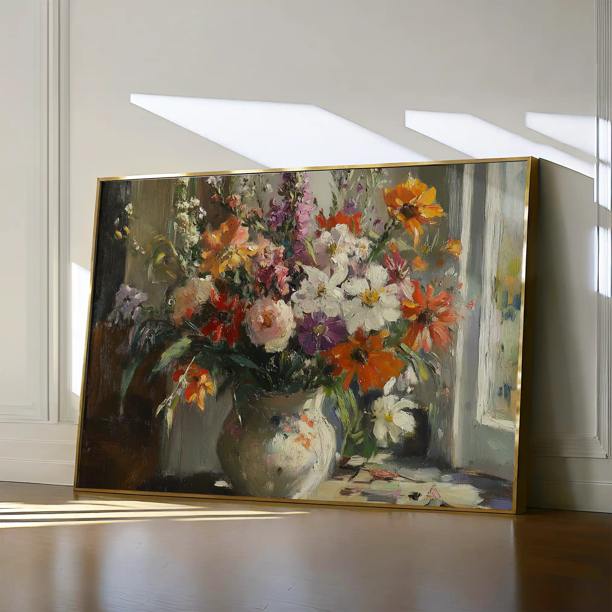 Floral Canvas Wall Art WAD976-F 90 x 60 cm / Stretched on hidden frame