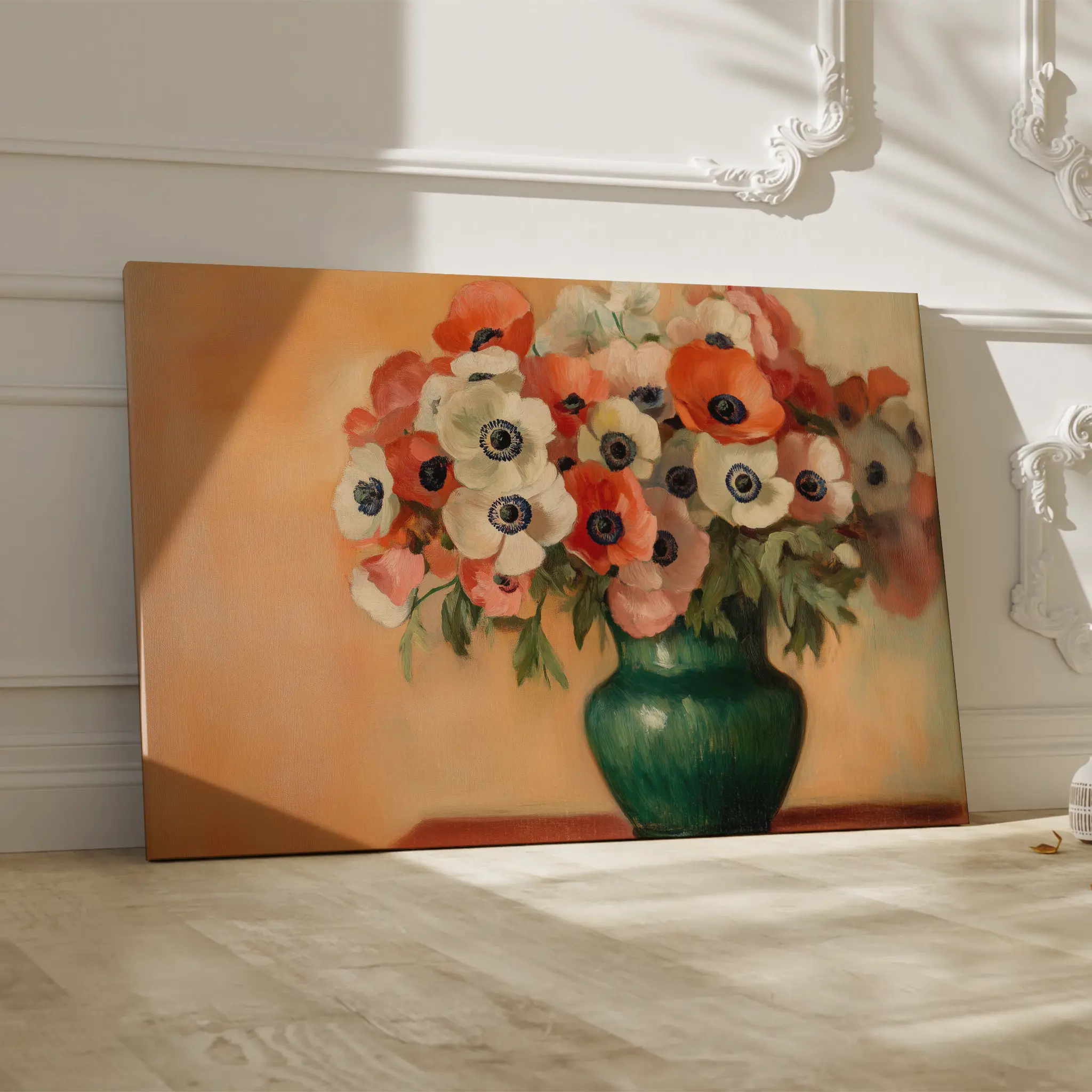 Floral Canvas Wall Art WAD977-F 90 x 60 cm / Stretched on hidden frame