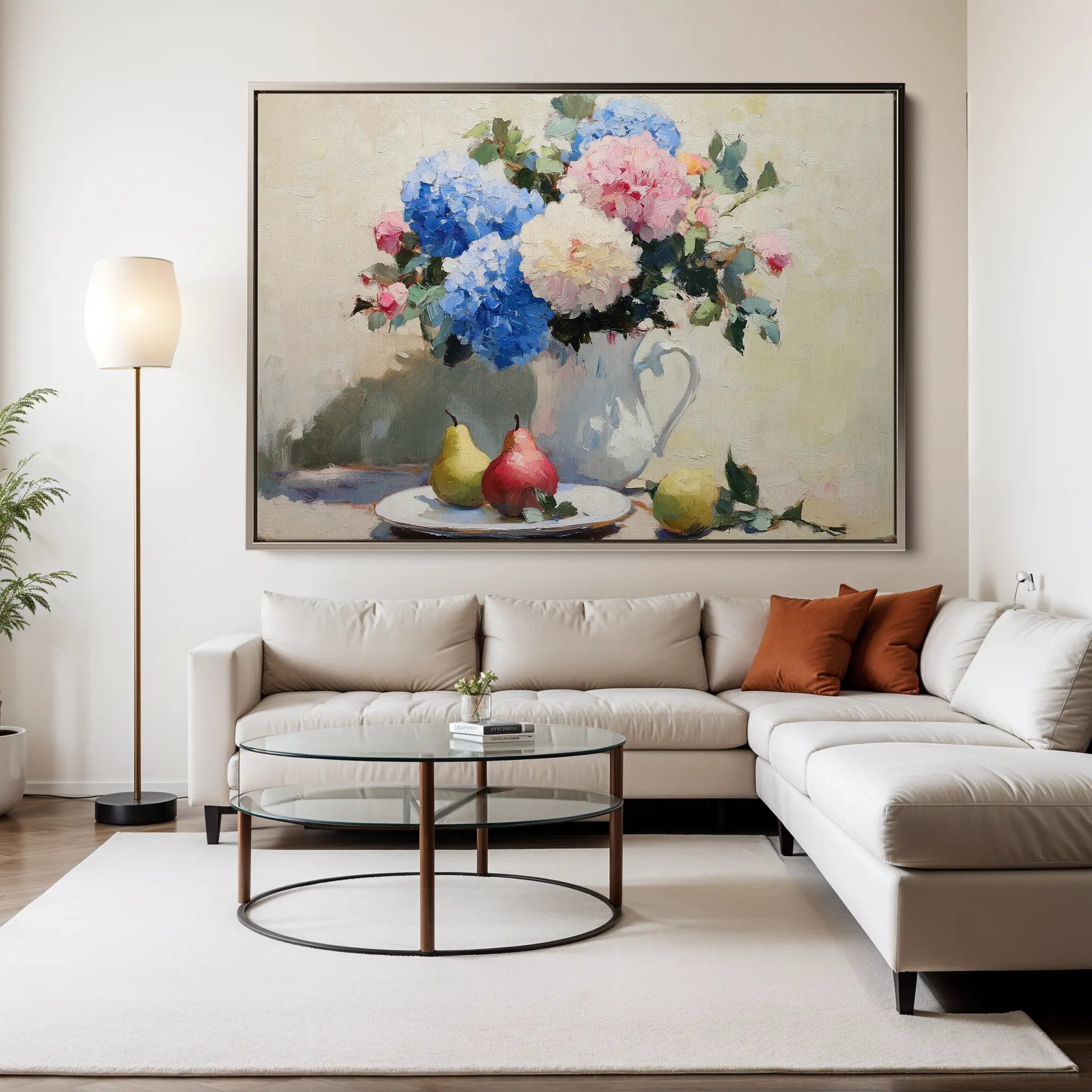 Floral Canvas Wall Art WAD979-F 90 x 60 cm / Stretched on hidden frame