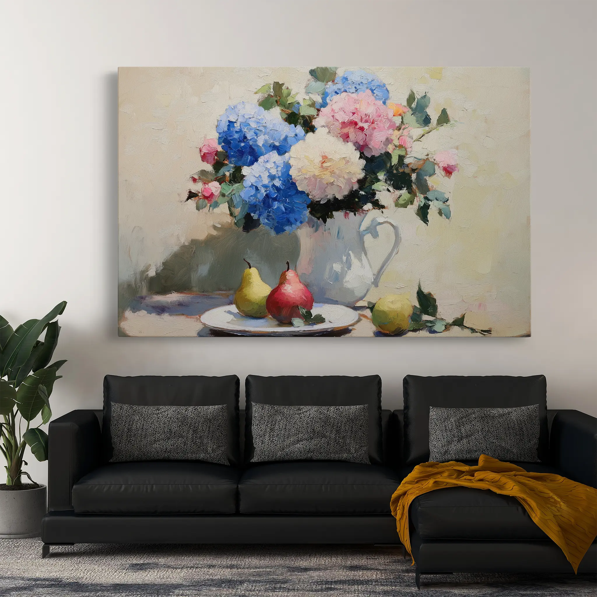 Floral Canvas Wall Art WAD979-F 90 x 60 cm / Stretched on hidden frame