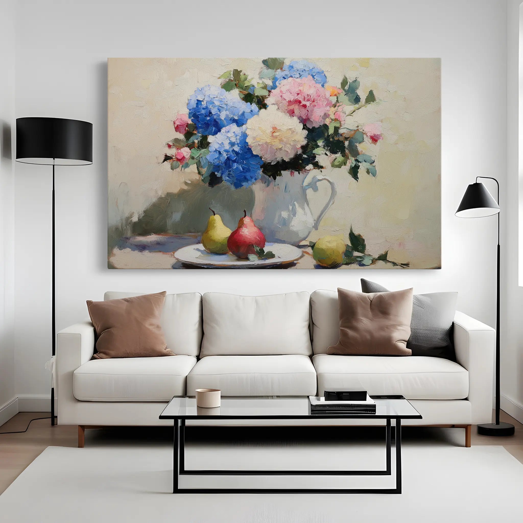 Floral Canvas Wall Art WAD979-F 90 x 60 cm / Stretched on hidden frame