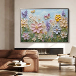 Floral Canvas Wall Art WAD980-F 90 x 60 cm / Stretched on hidden frame