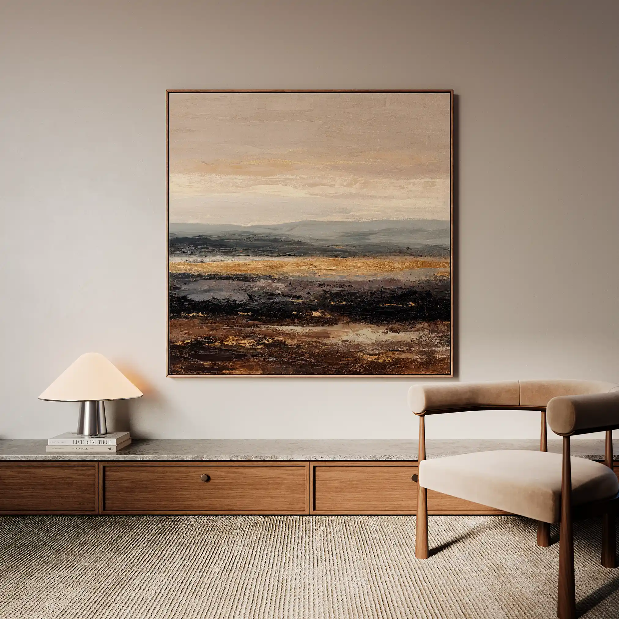 Abstract 981 Canvas Art 60 x 60 cm / Stretched on hidden frame