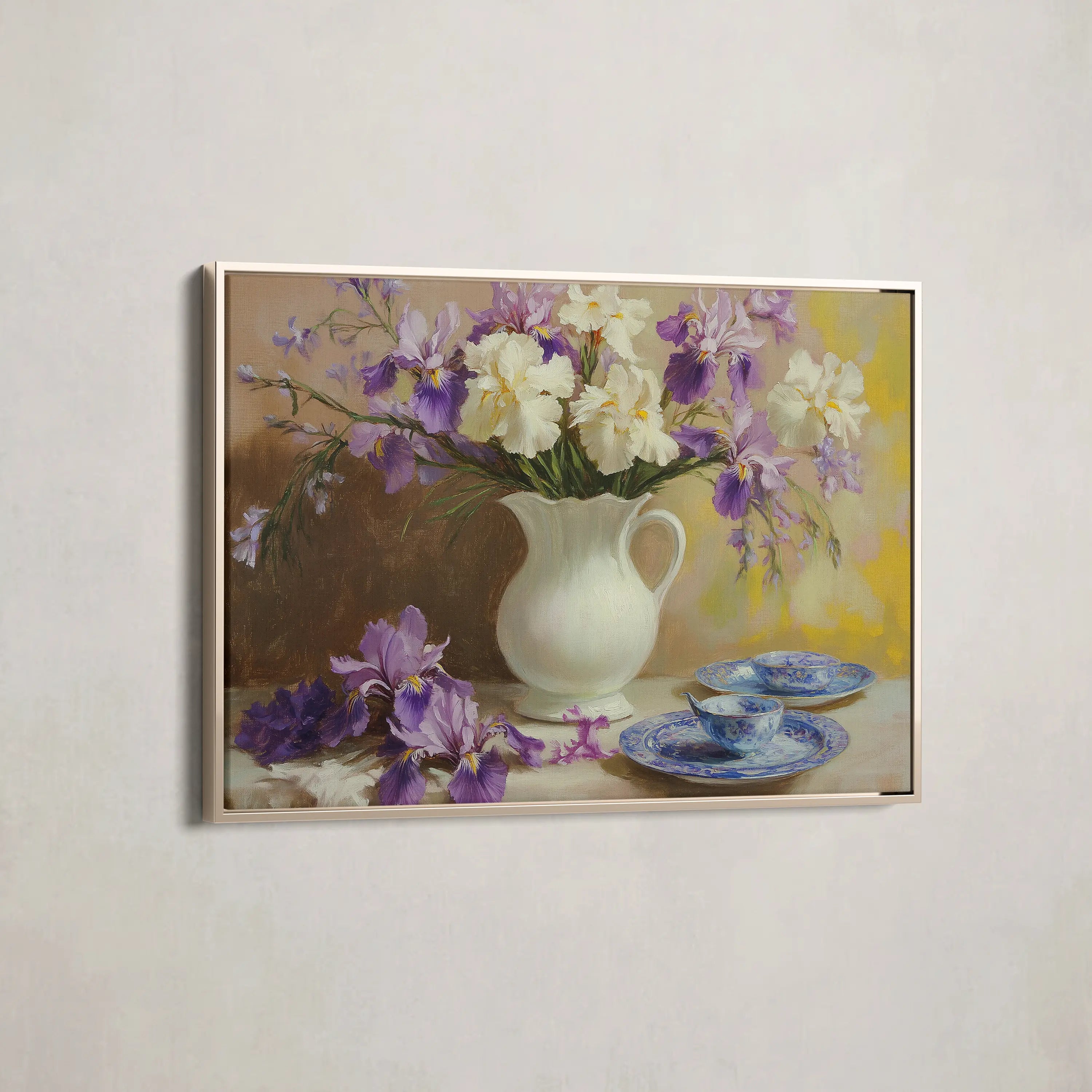 Floral Canvas Wall Art WAD981-F 90 x 60 cm / Stretched on hidden frame