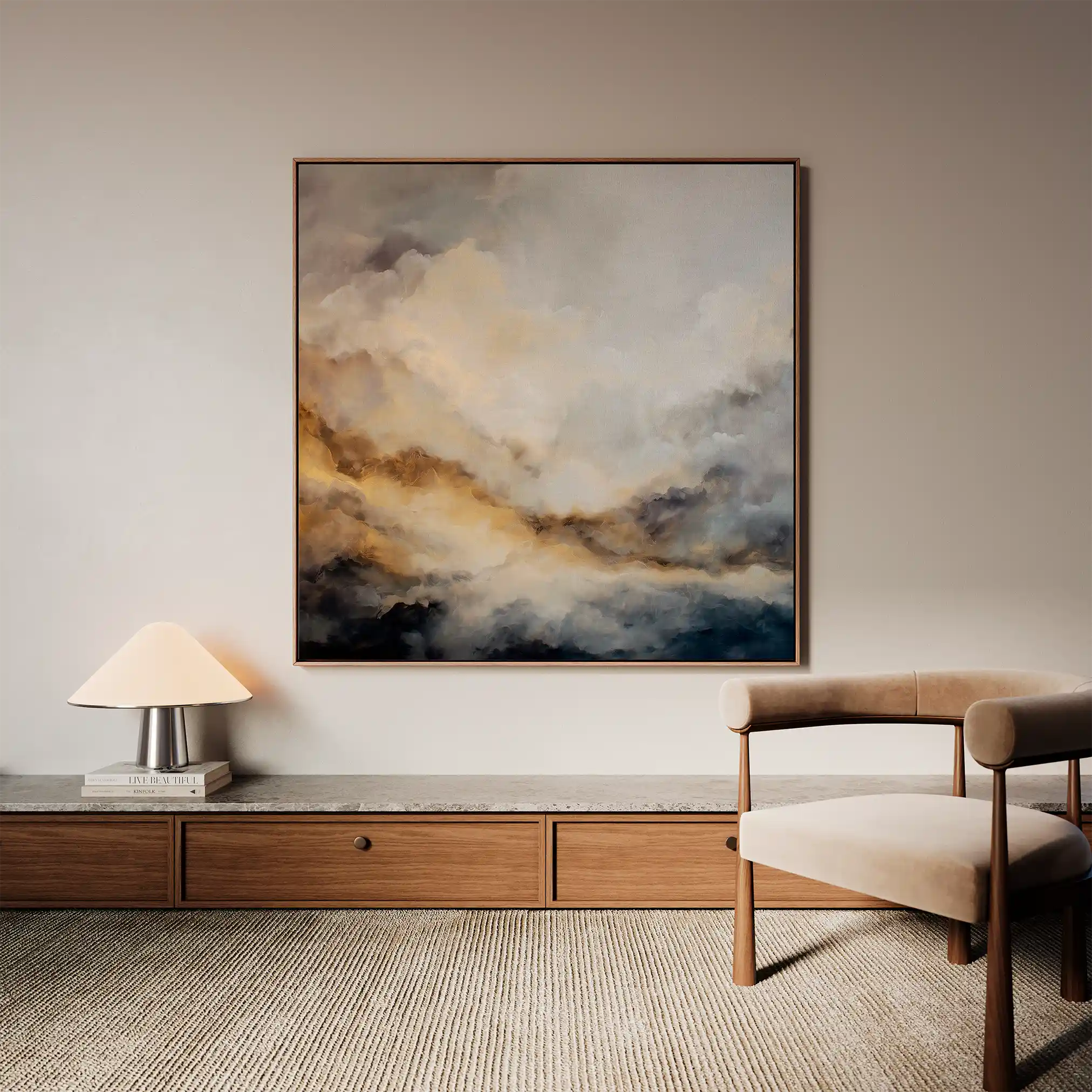 Abstract 986 Canvas Art 60 x 60 cm / Stretched on hidden frame