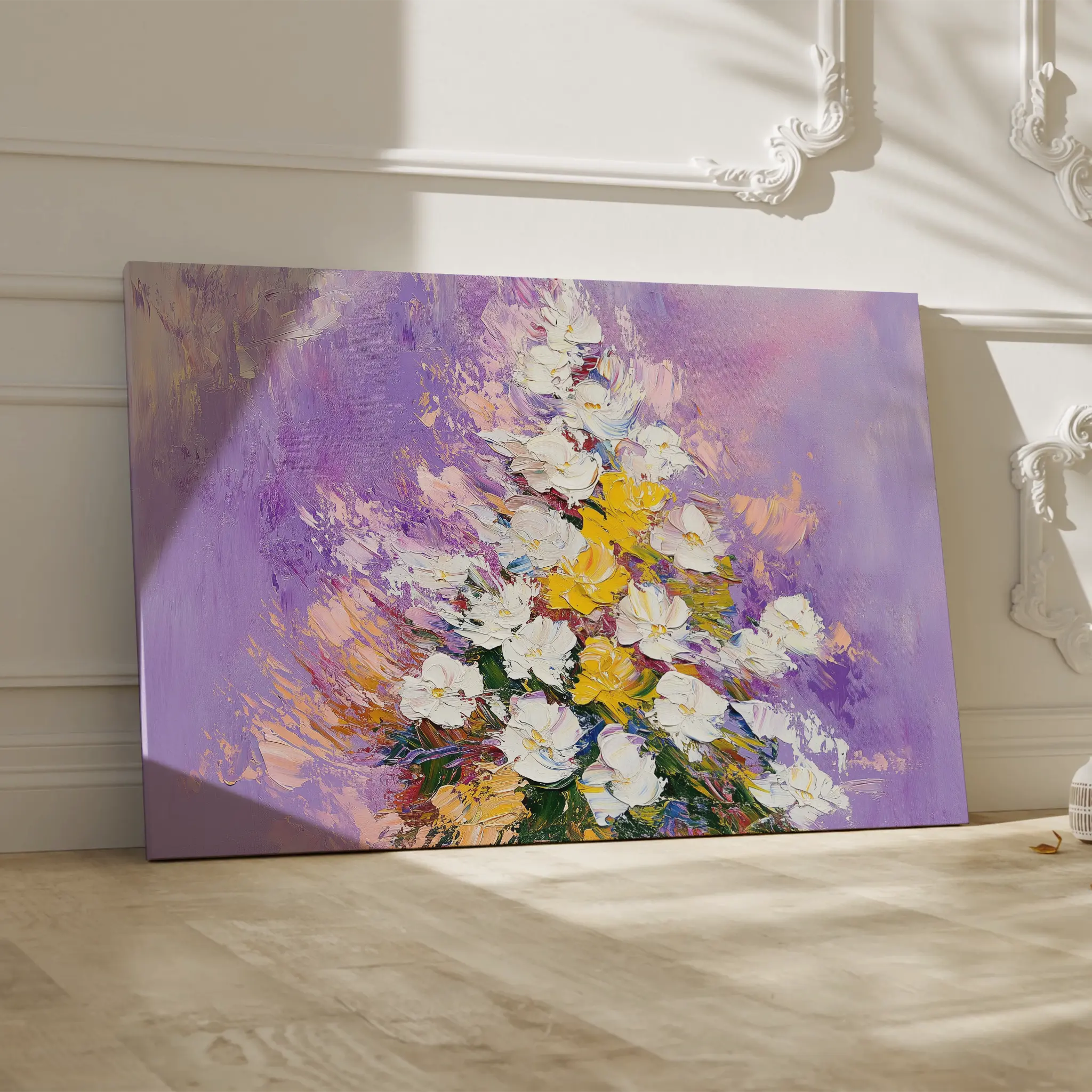 Floral Canvas Wall Art WAD986-F 90 x 60 cm / Stretched on hidden frame