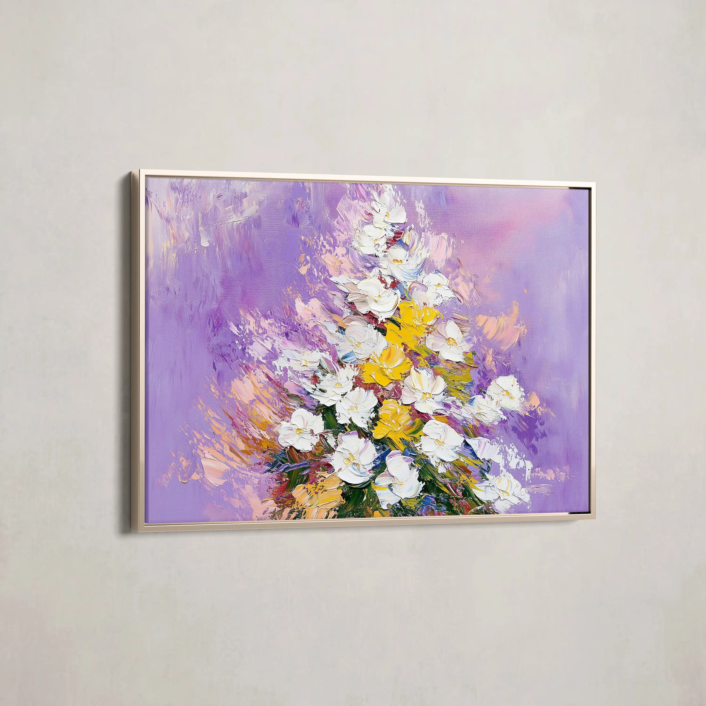 Floral Canvas Wall Art WAD986-F 90 x 60 cm / Stretched on hidden frame