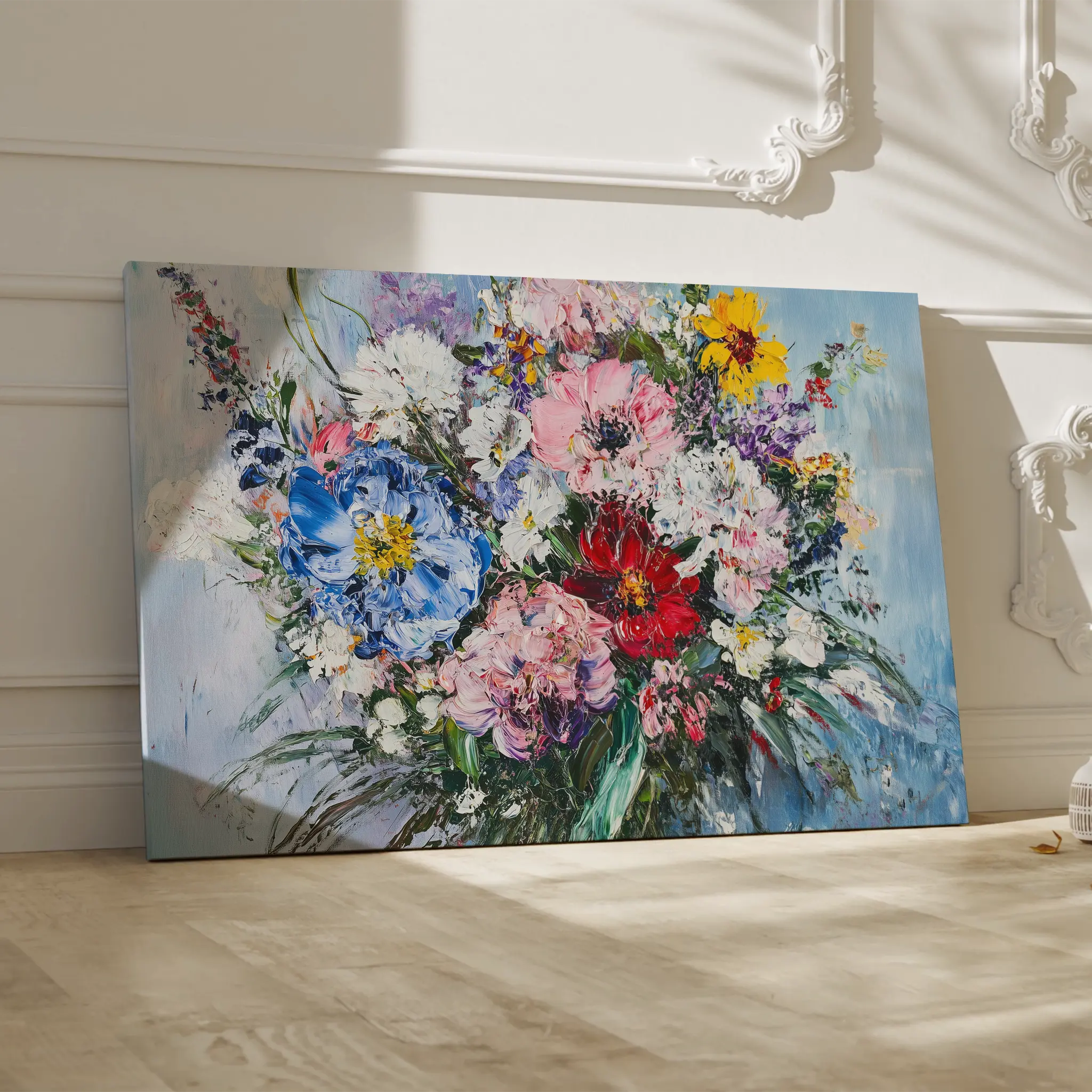 Floral Canvas Wall Art WAD987-F 90 x 60 cm / Stretched on hidden frame