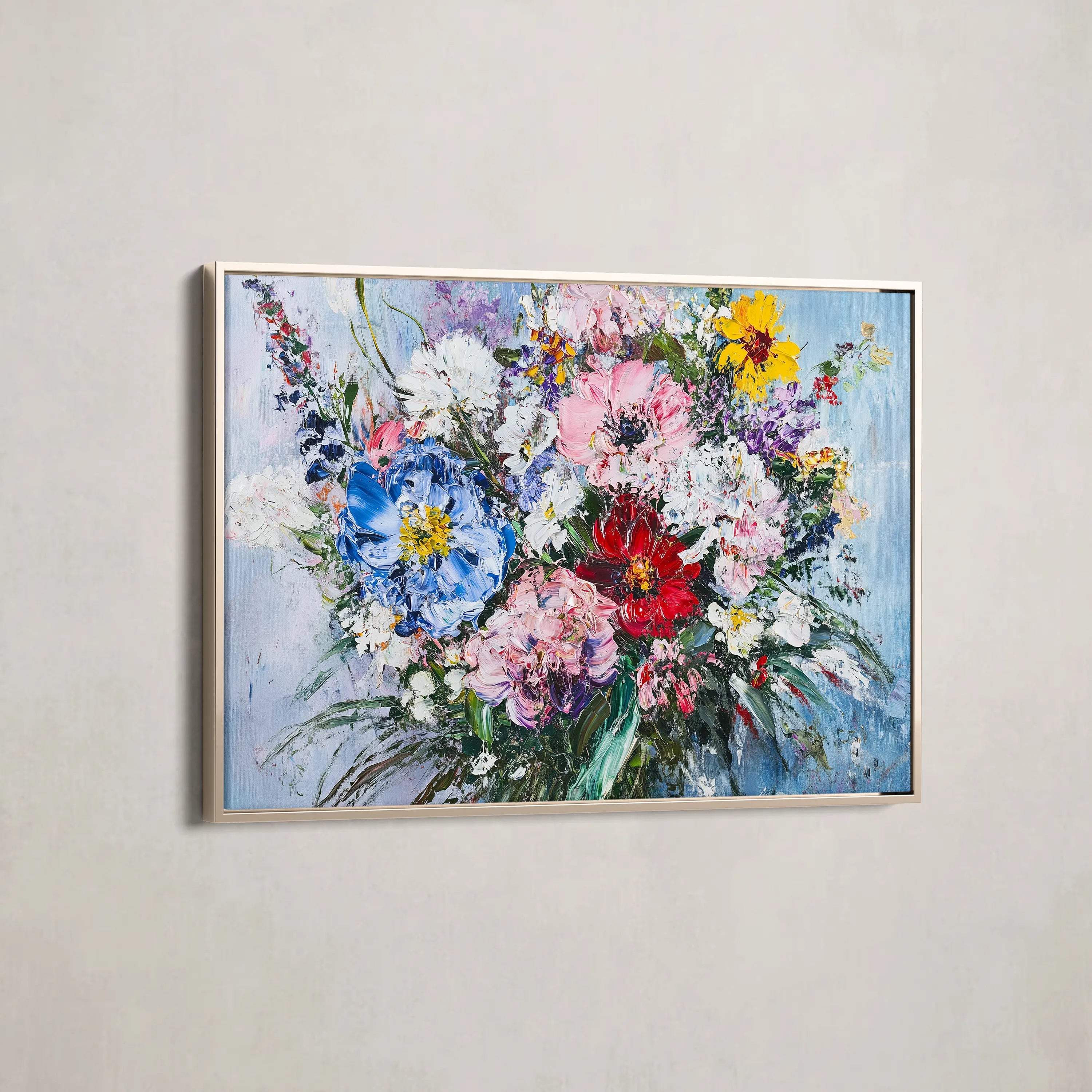 Floral Canvas Wall Art WAD987-F 90 x 60 cm / Stretched on hidden frame