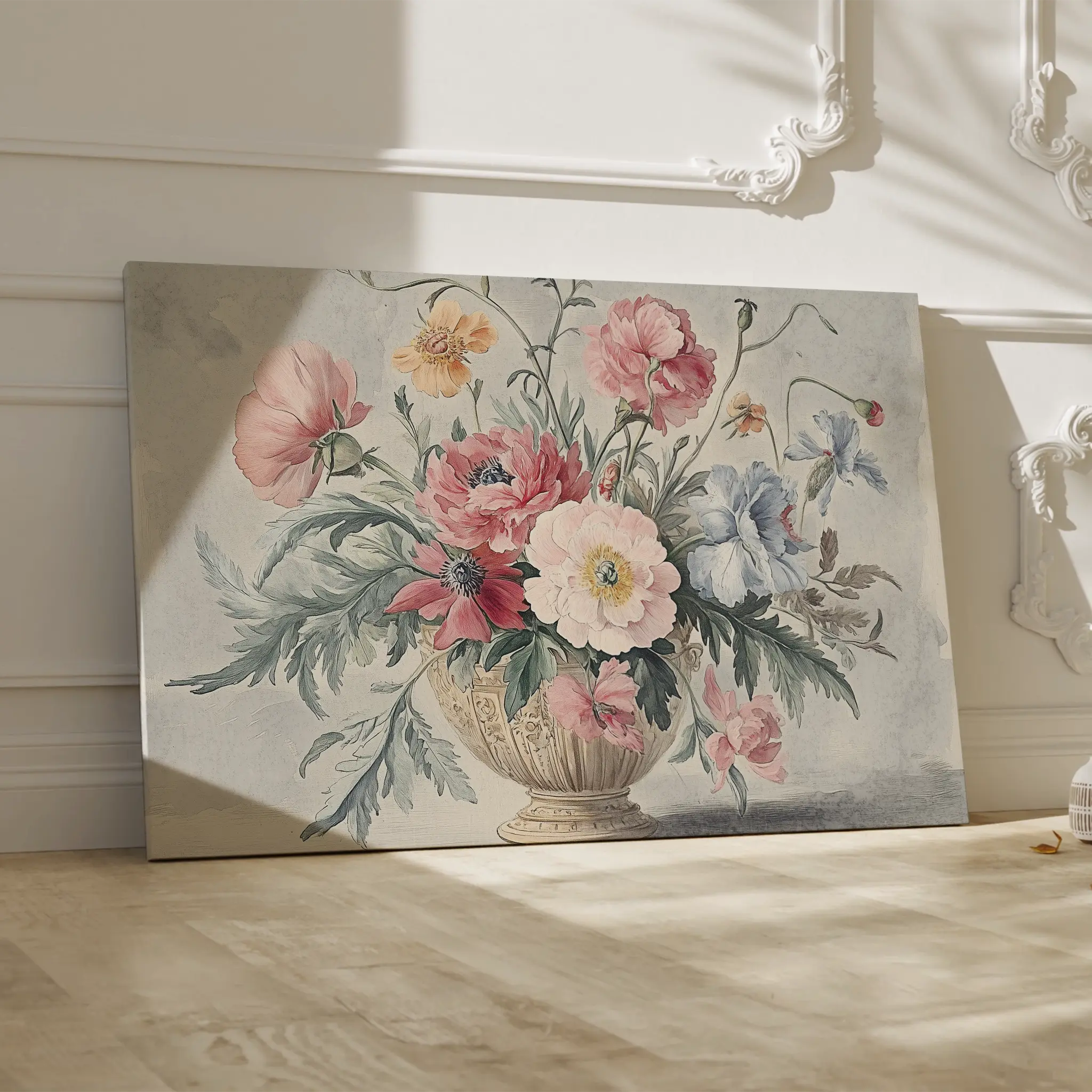 Floral Canvas Wall Art WAD988-F 90 x 60 cm / Stretched on hidden frame