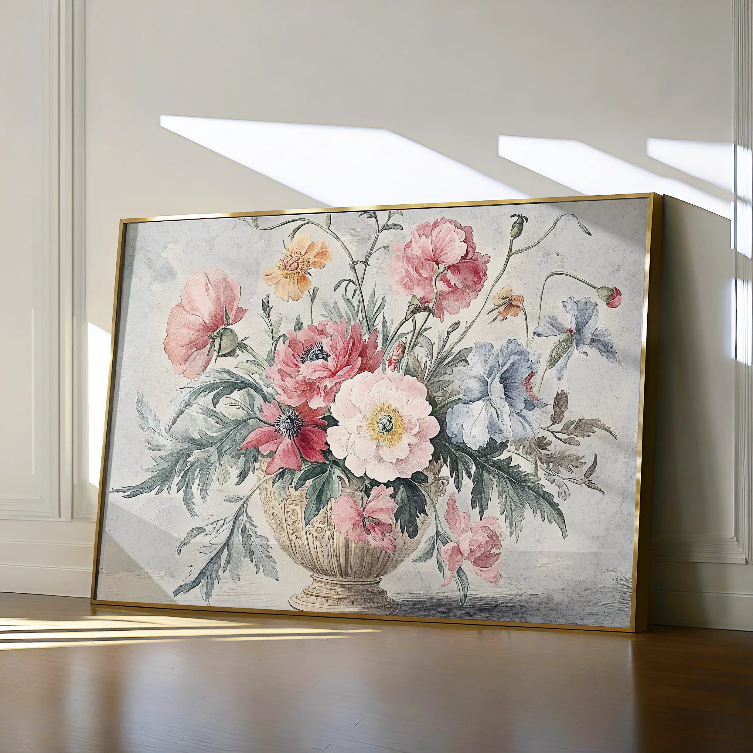 Floral Canvas Wall Art WAD988-F 90 x 60 cm / Stretched on hidden frame
