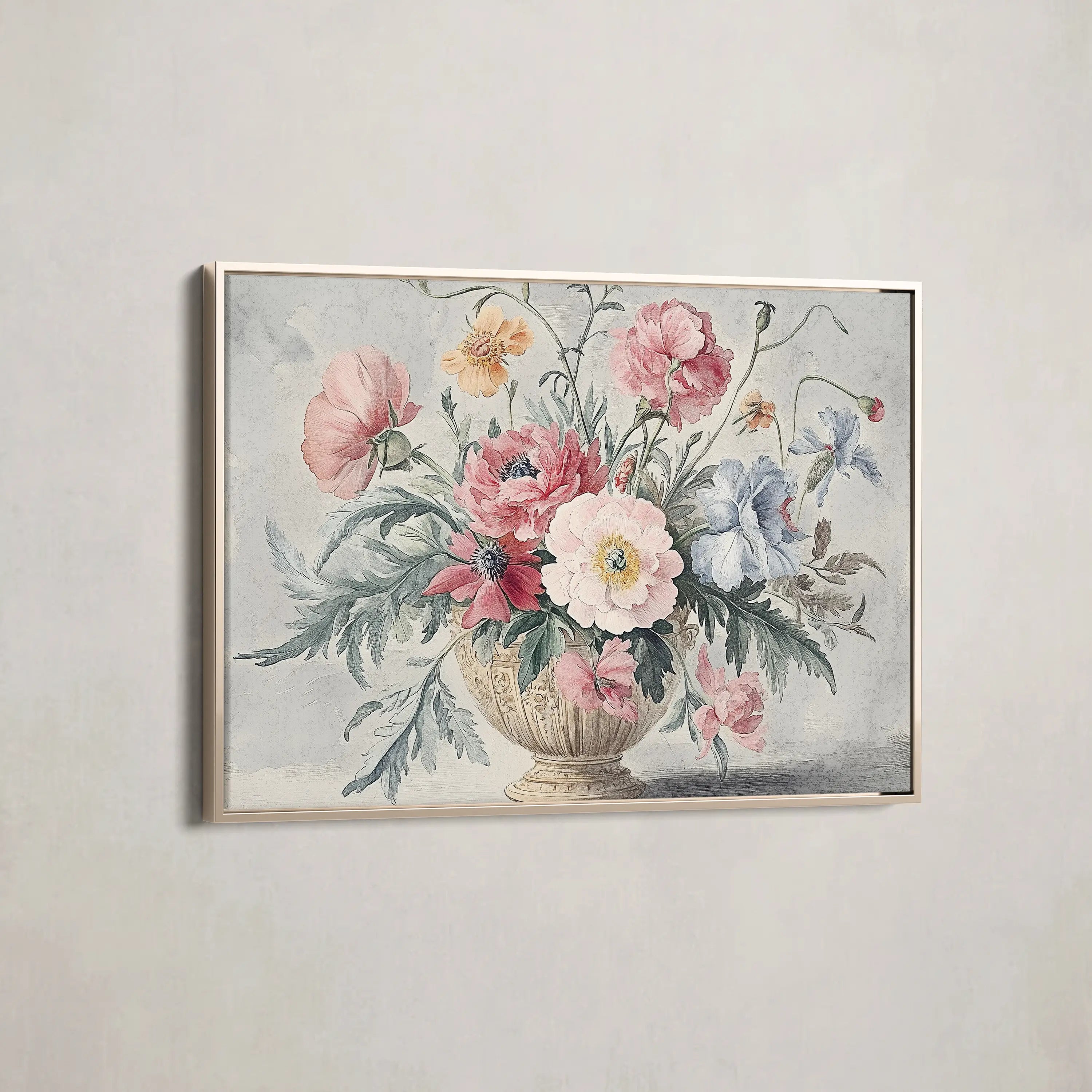 Floral Canvas Wall Art WAD988-F 90 x 60 cm / Stretched on hidden frame