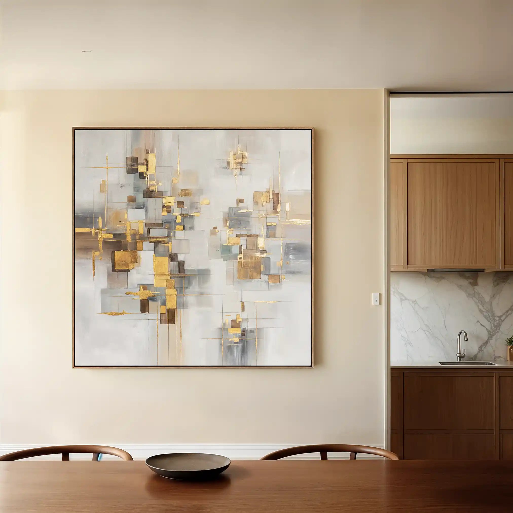 Abstract 989 Canvas Art 60 x 60 cm / Stretched on hidden frame