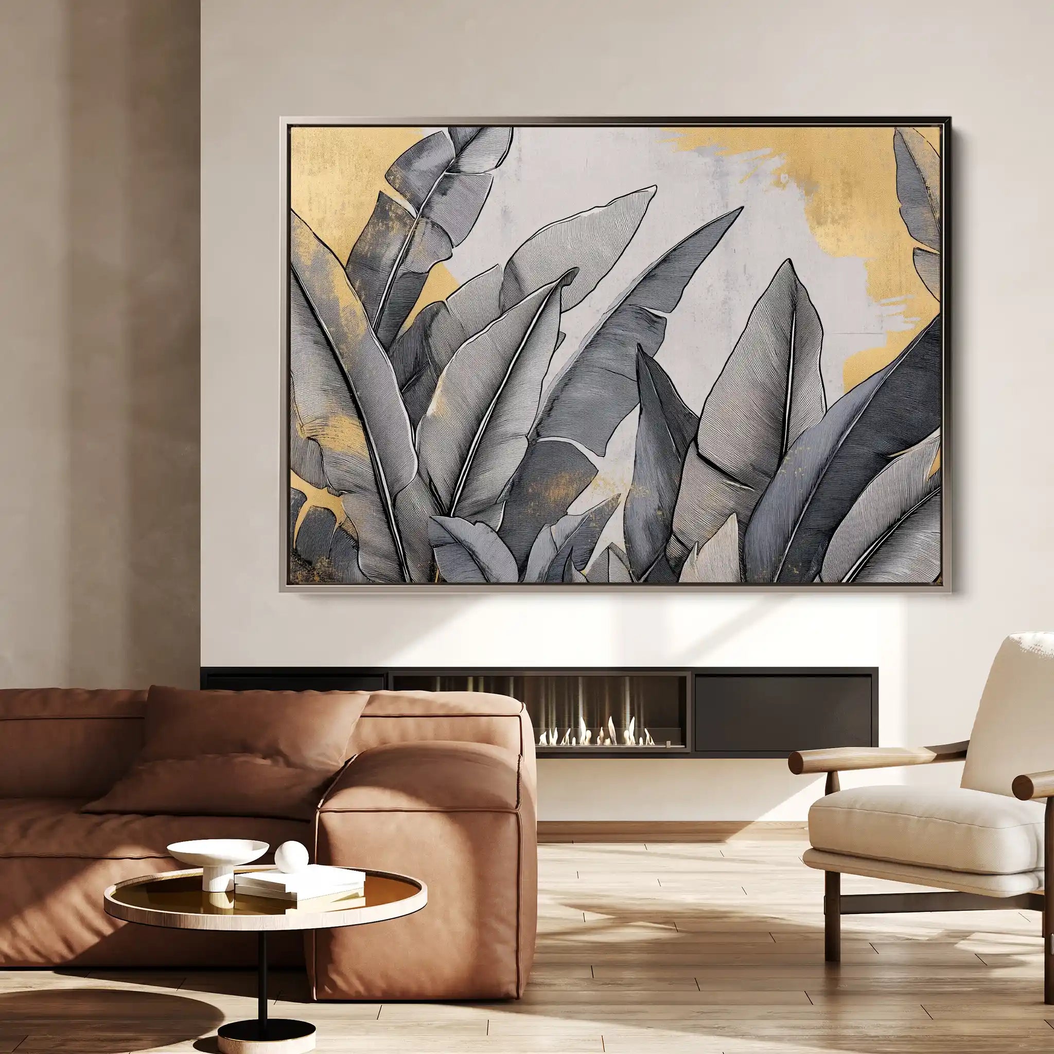 Floral Canvas Wall Art WAD990-F 90 x 60 cm / Stretched on hidden frame