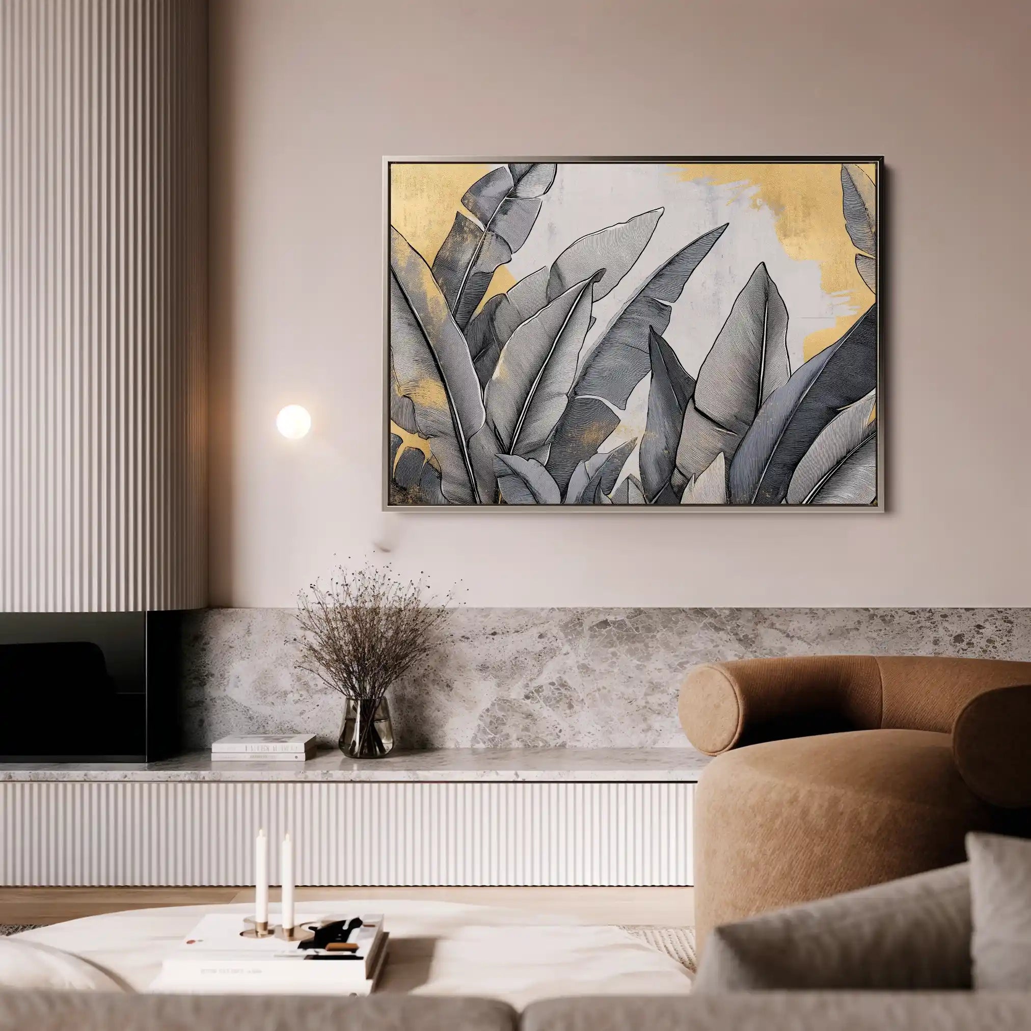Floral Canvas Wall Art WAD990-F 90 x 60 cm / Stretched on hidden frame