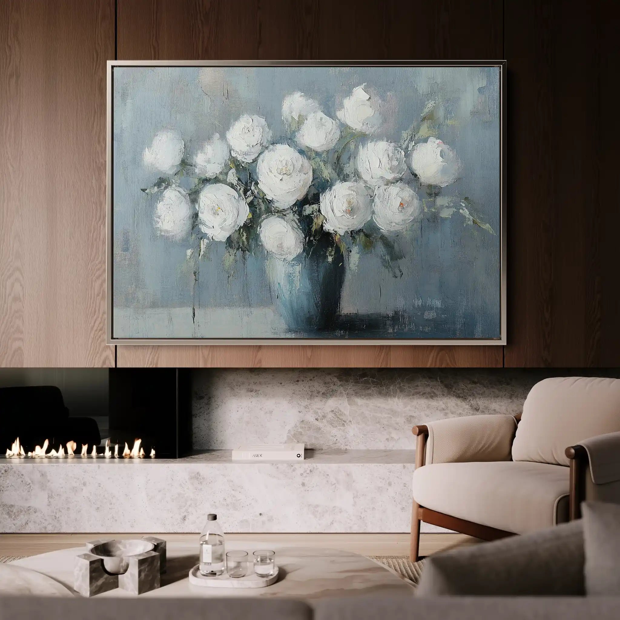 Floral Canvas Wall Art WAD992-F 90 x 60 cm / Stretched on hidden frame
