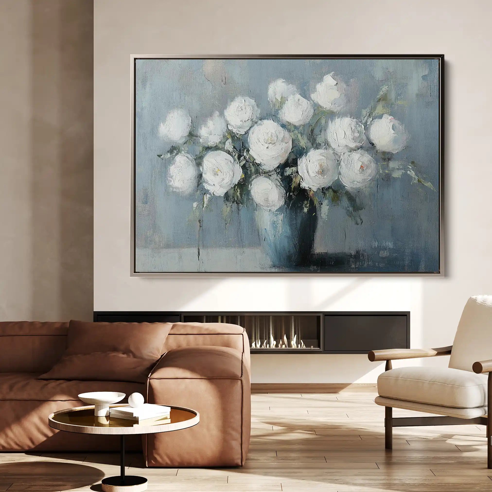 Floral Canvas Wall Art WAD992-F 90 x 60 cm / Stretched on hidden frame