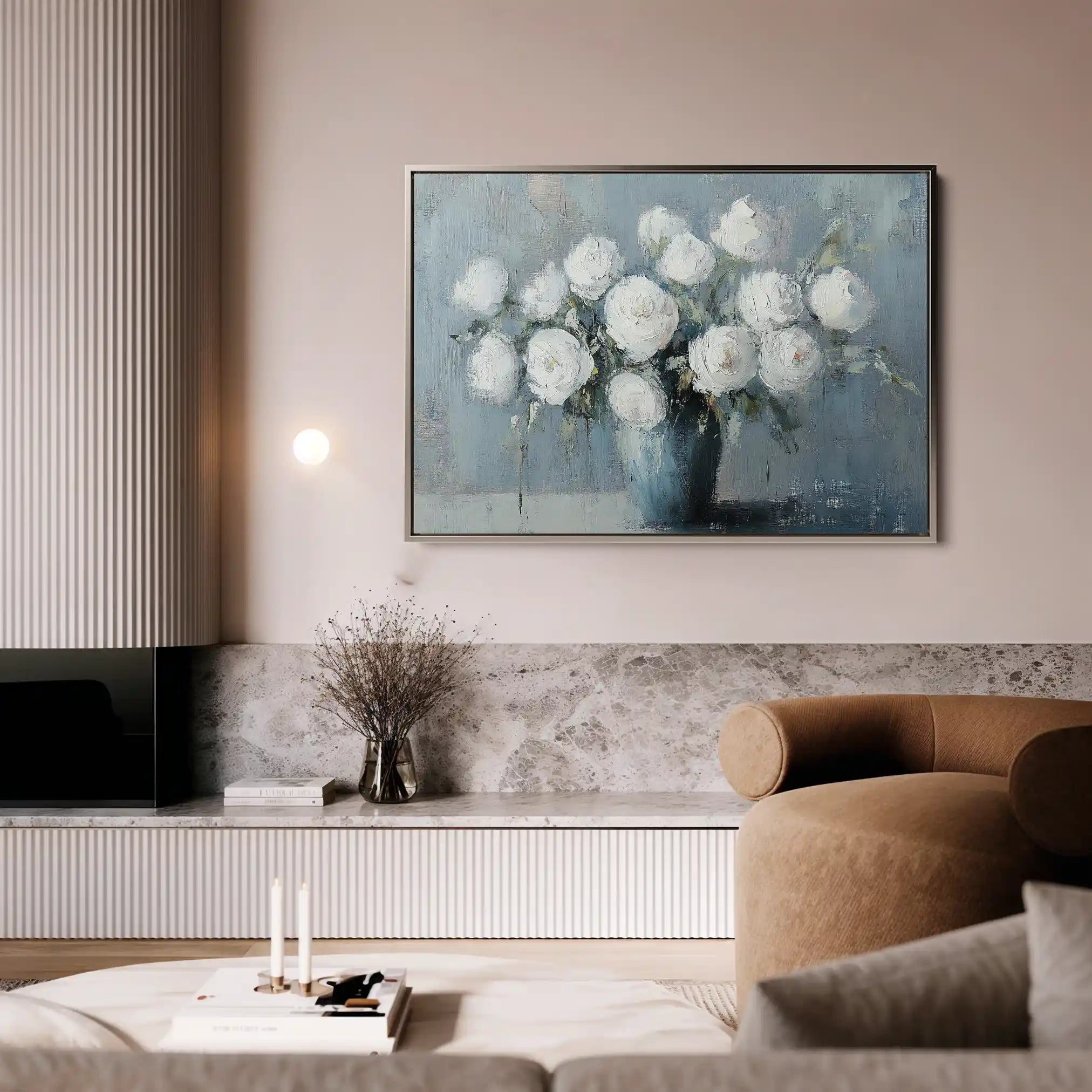 Floral Canvas Wall Art WAD992-F 90 x 60 cm / Stretched on hidden frame