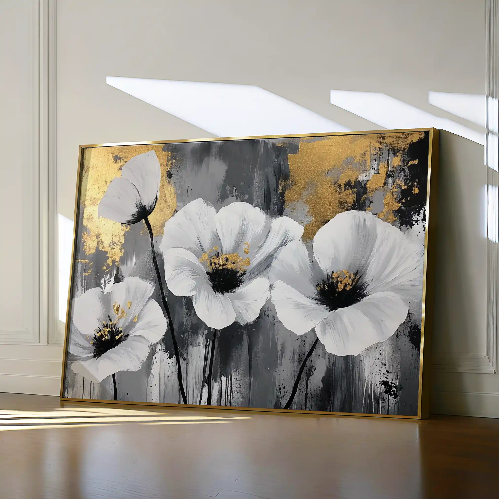 Floral Canvas Wall Art WAD993-F 90 x 60 cm / Stretched on hidden frame
