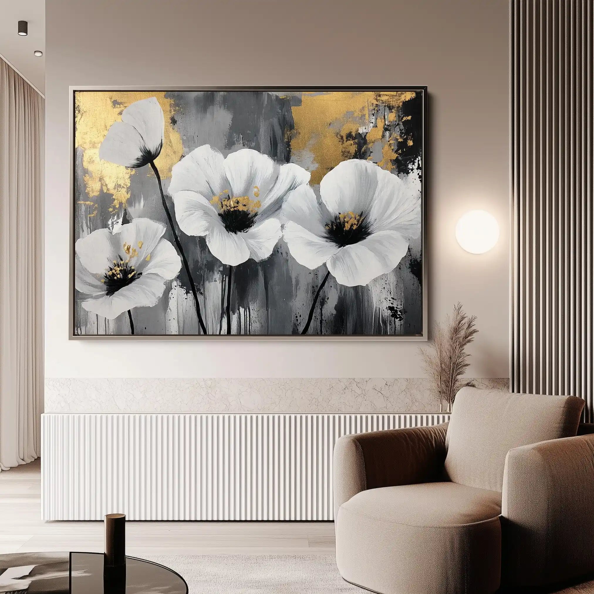 Floral Canvas Wall Art WAD993-F 90 x 60 cm / Stretched on hidden frame