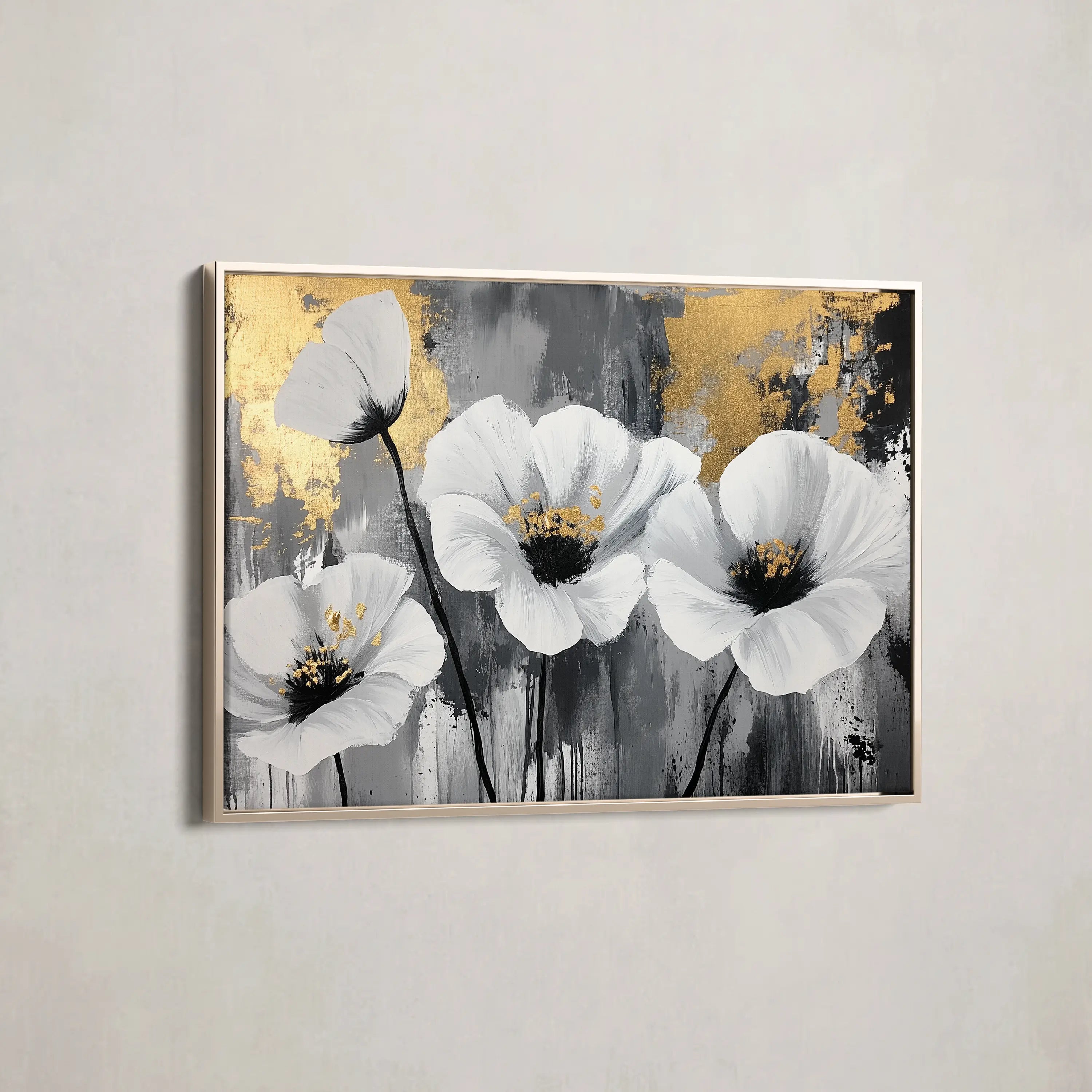 Floral Canvas Wall Art WAD993-F 90 x 60 cm / Stretched on hidden frame