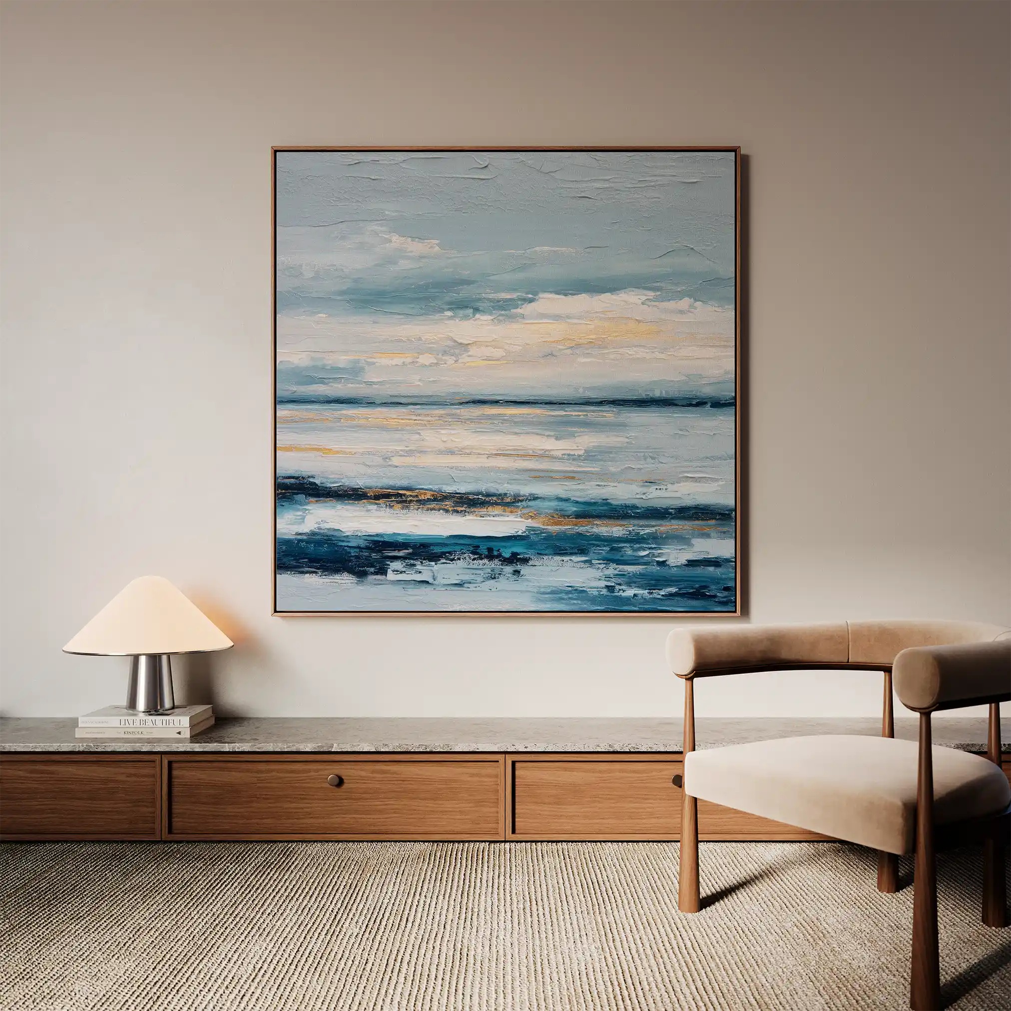 Abstract 995 Canvas Art 60 x 60 cm / Stretched on hidden frame