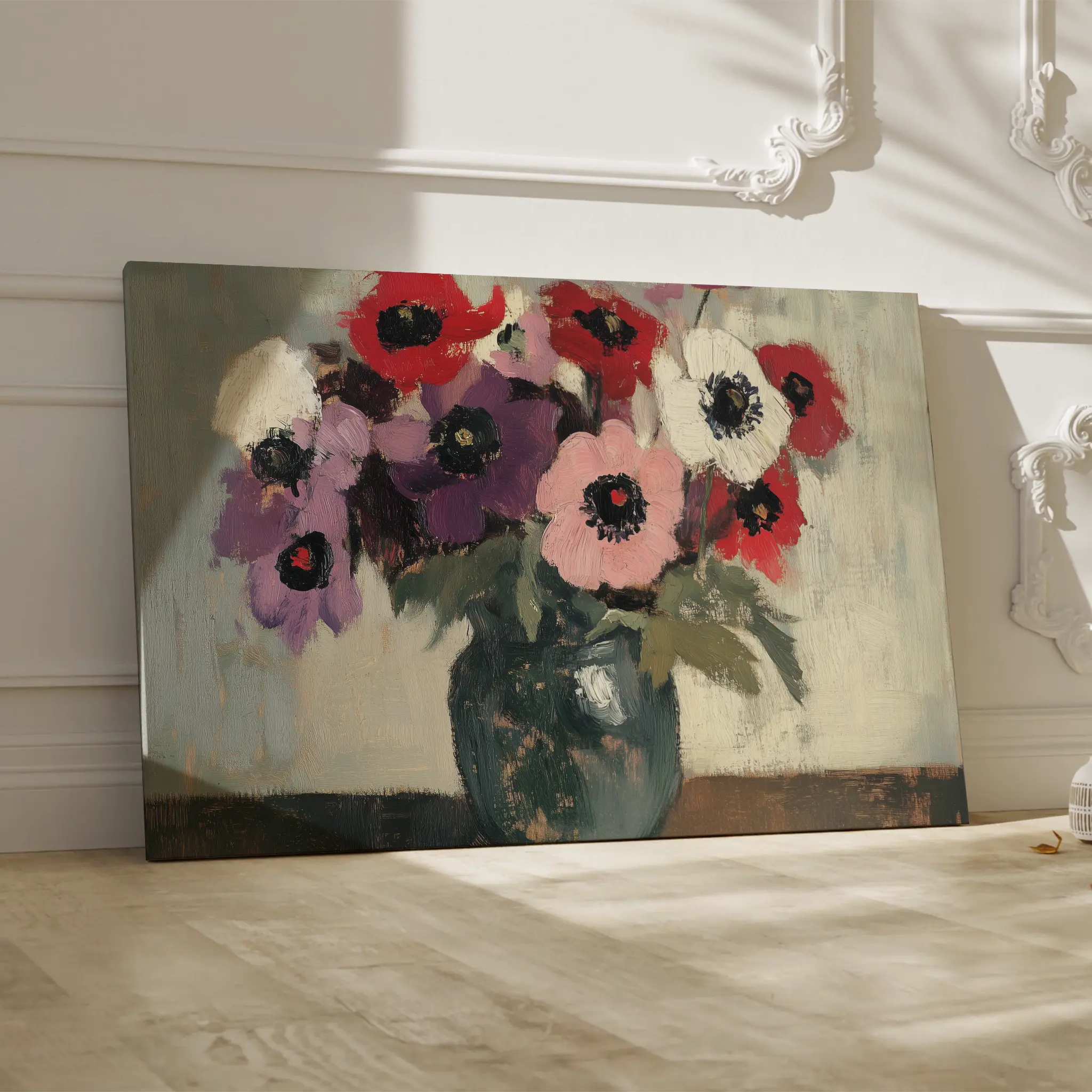 Floral Canvas Wall Art WAD995-F 90 x 60 cm / Stretched on hidden frame