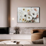 Floral Canvas Wall Art WAD997-F 90 x 60 cm / Stretched on hidden frame