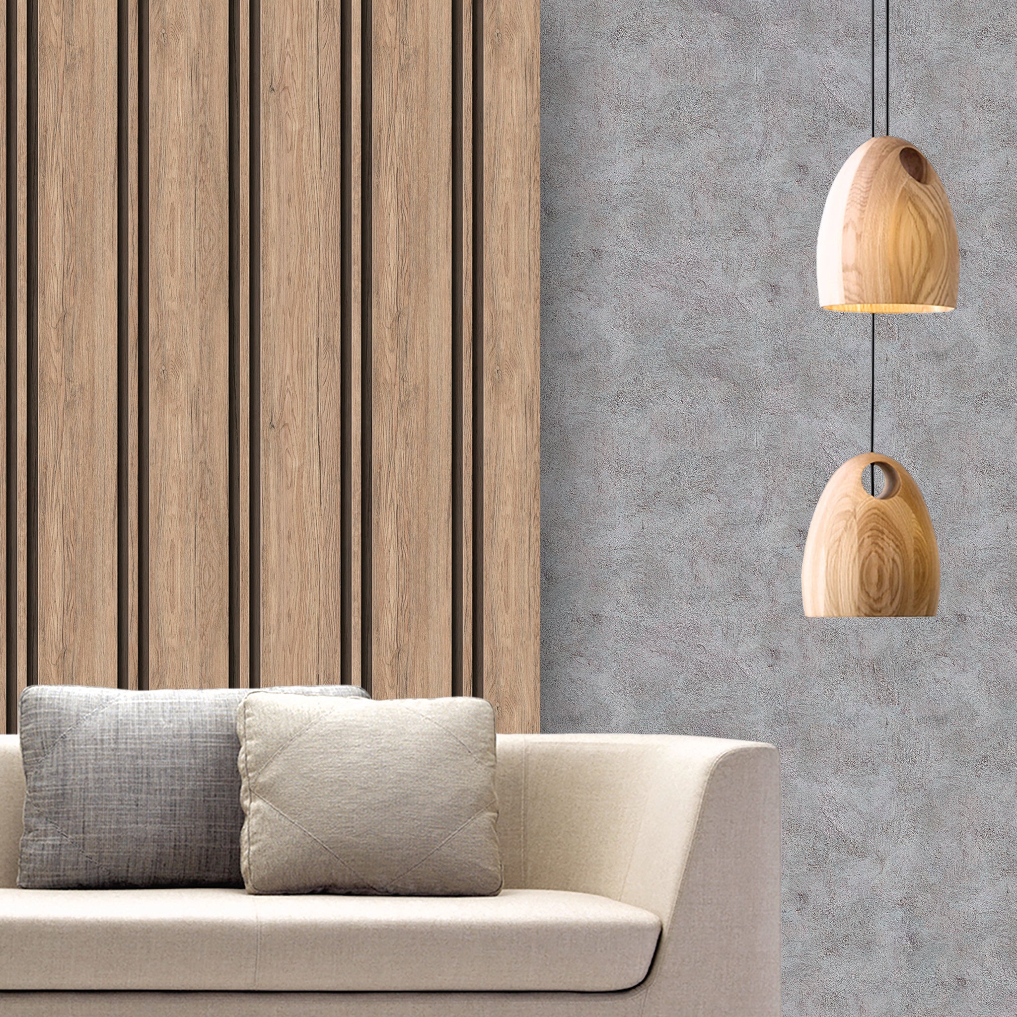 Slats & Wood Wallpaper WAL1500-W