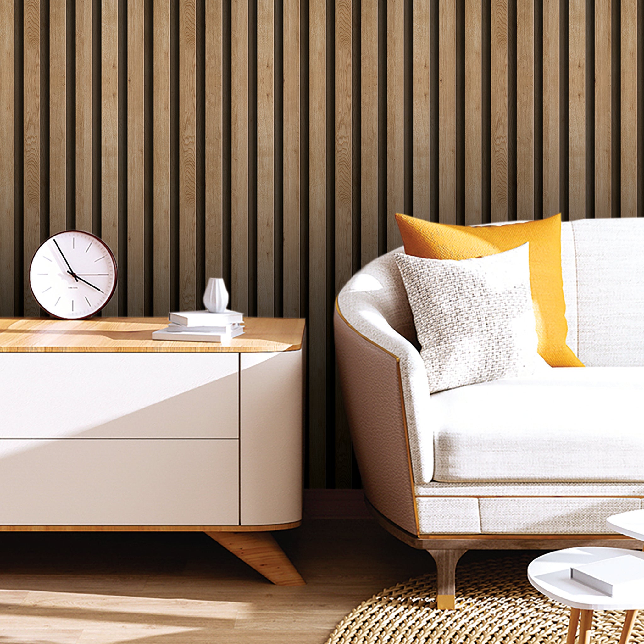 Slats & Wood Wallpaper WAL1511-W