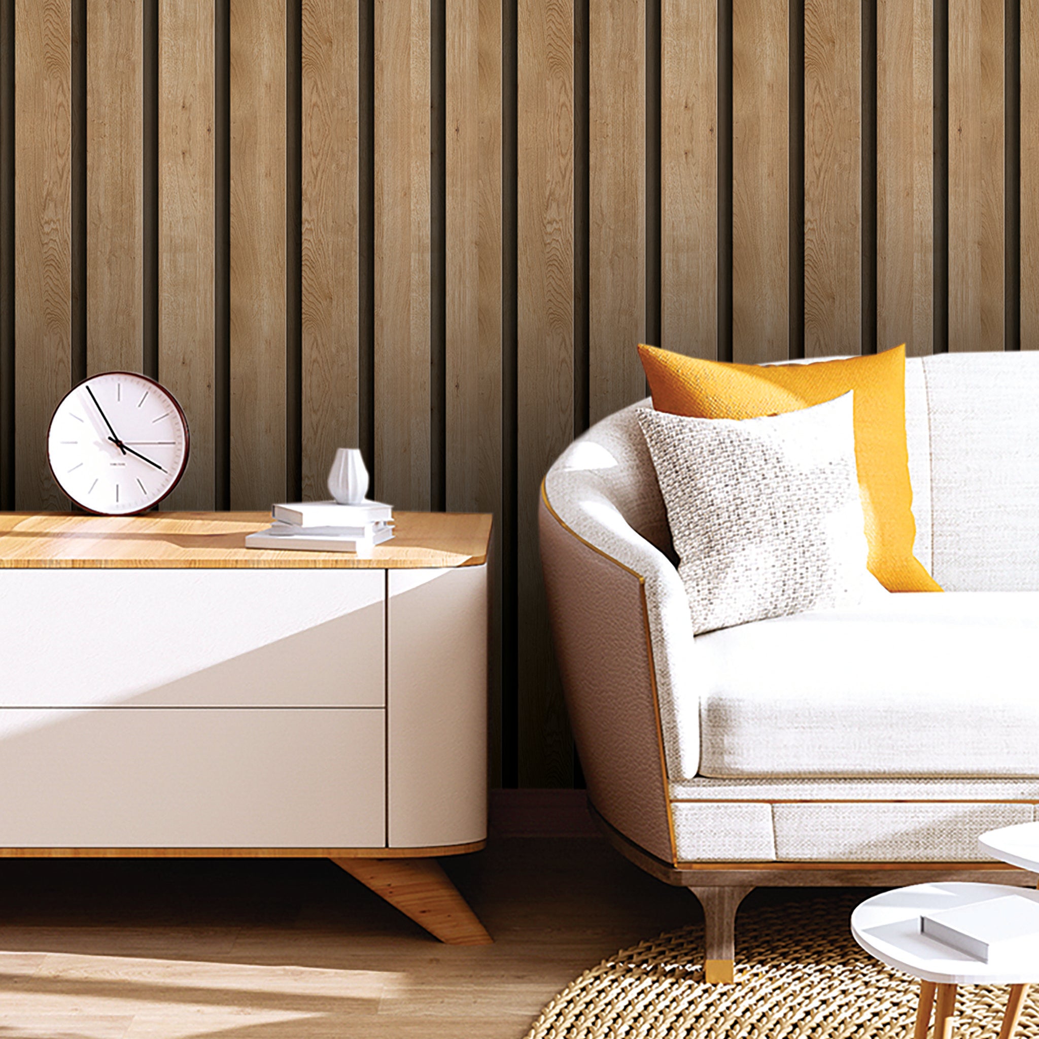 Slats & Wood Wallpaper WAL1512-W