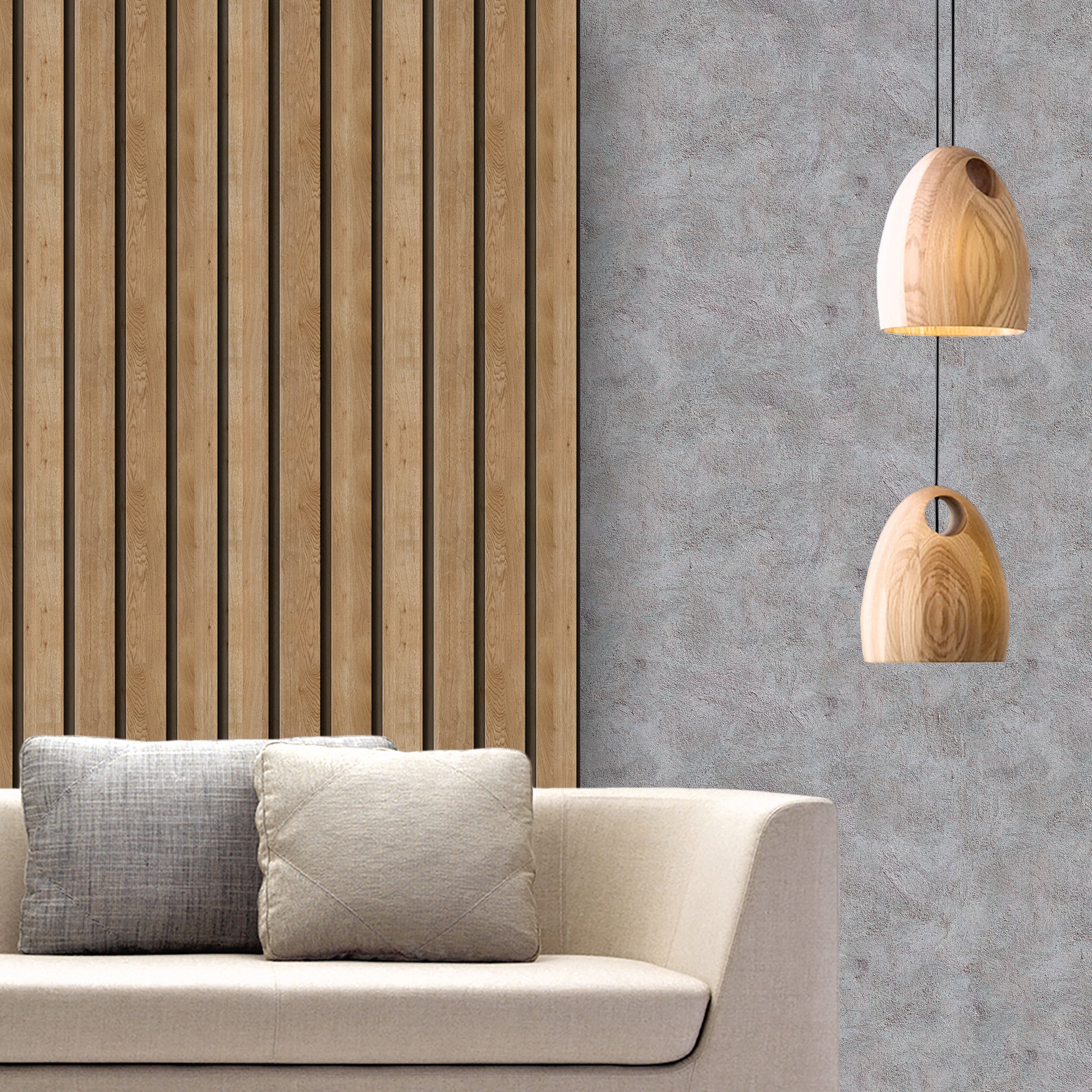 Slats & Wood Wallpaper WAL1512-W