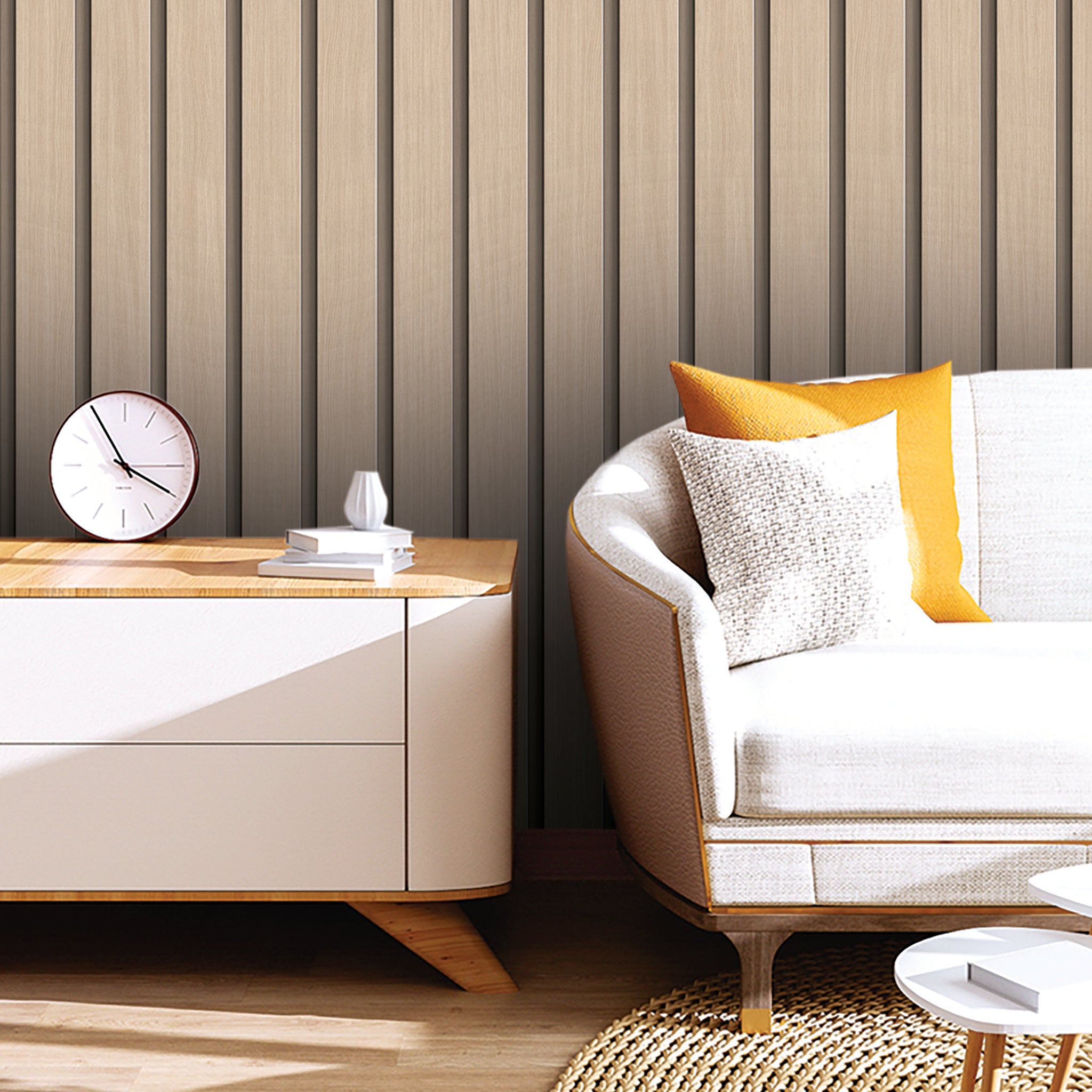 Slats & Wood Wallpaper WAL1526-W