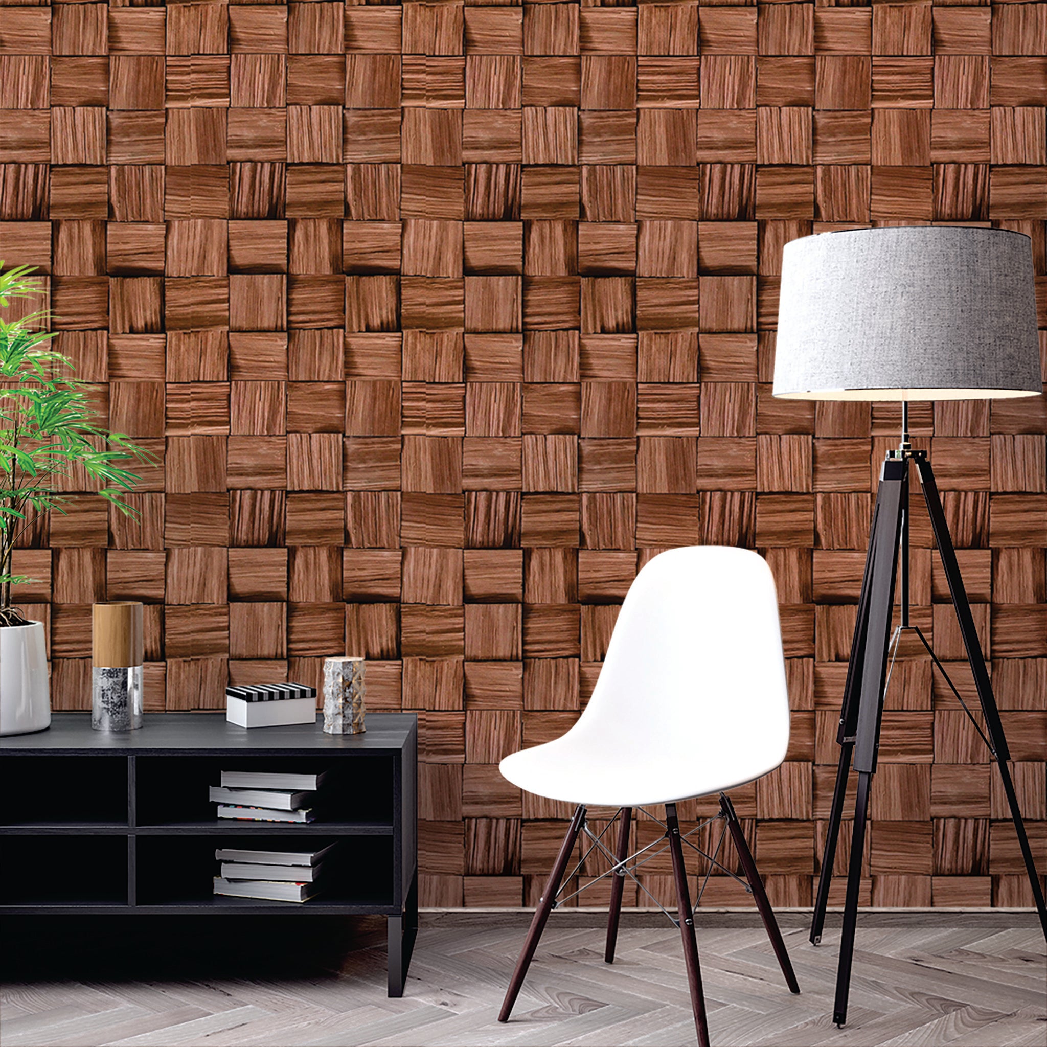 Slats & Wood Wallpaper WAL1608-W