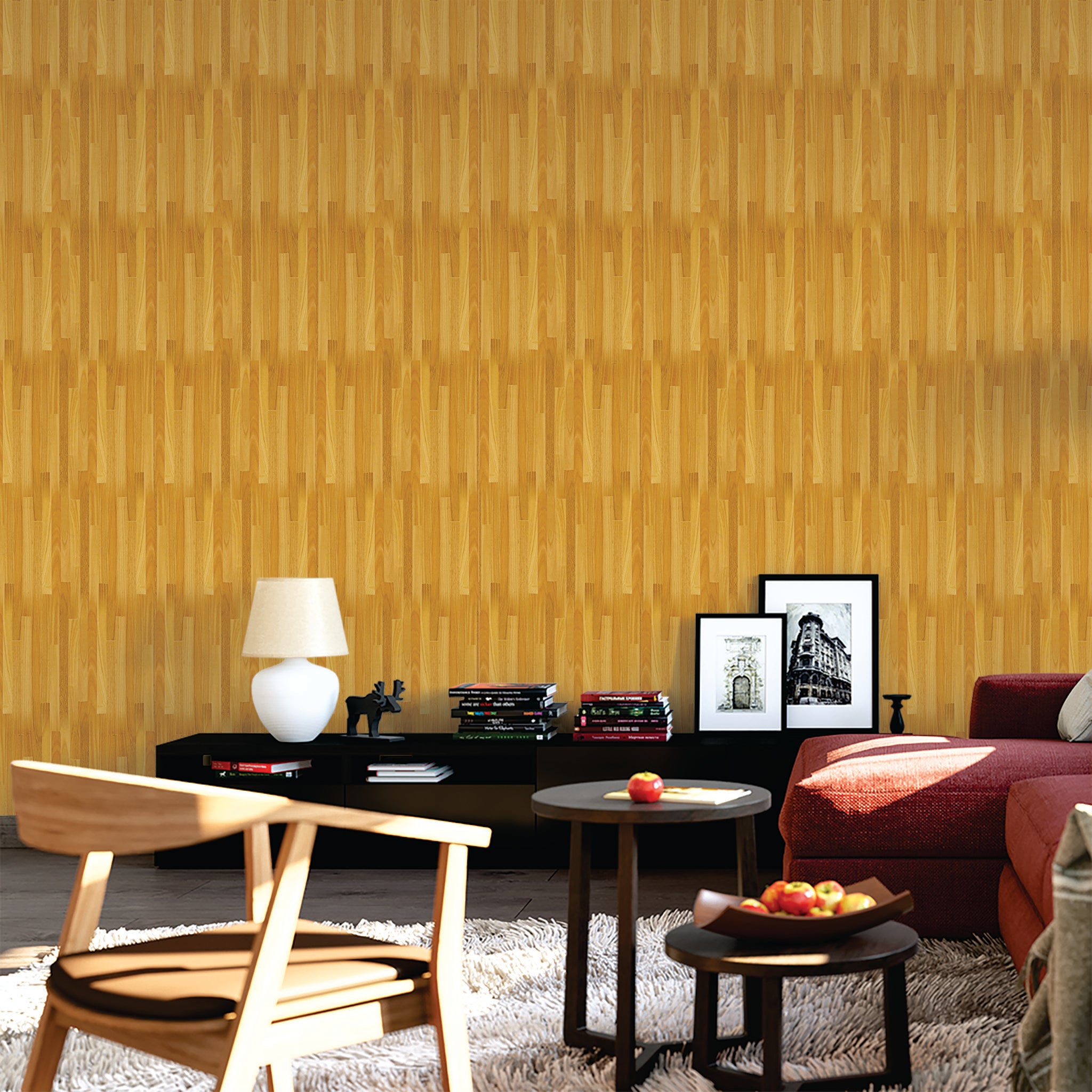 Slats & Wood Wallpaper WAL1610-W