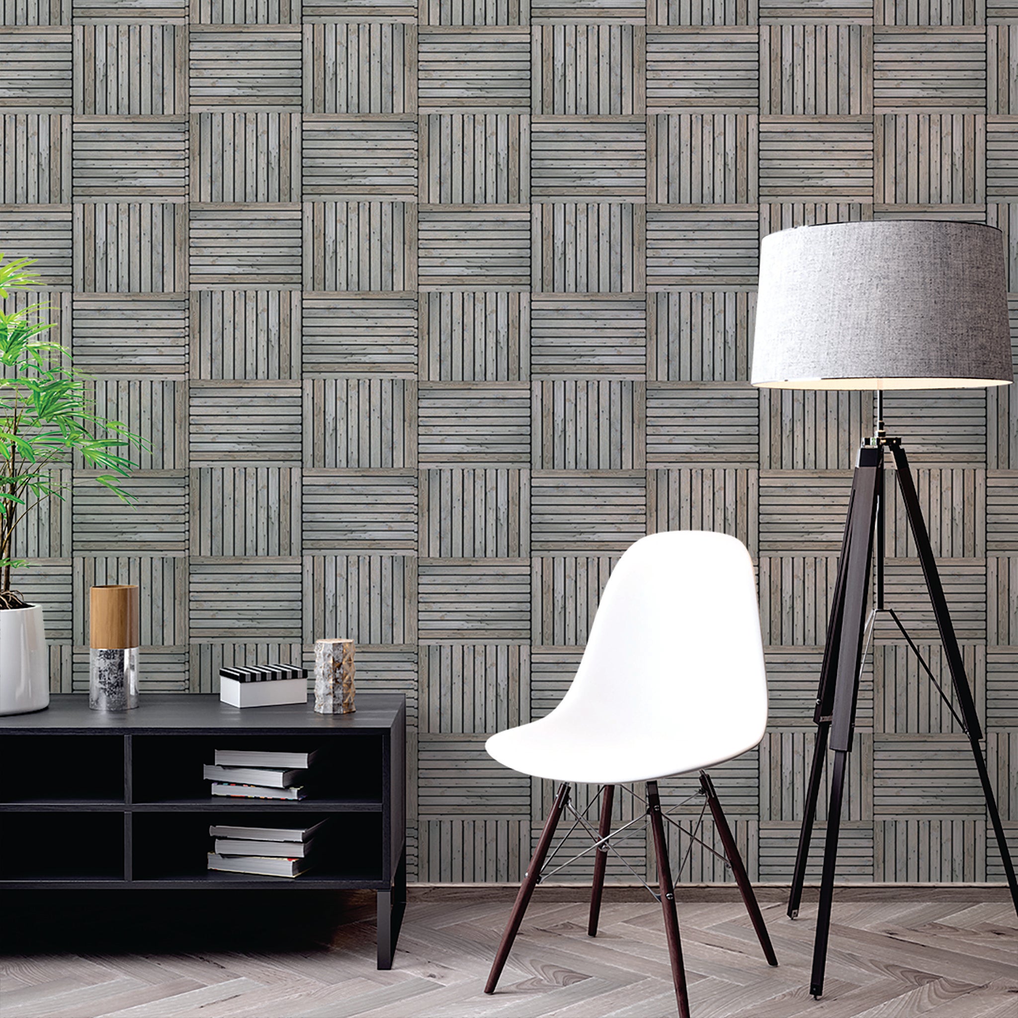 Slats & Wood Wallpaper WAL1611-W