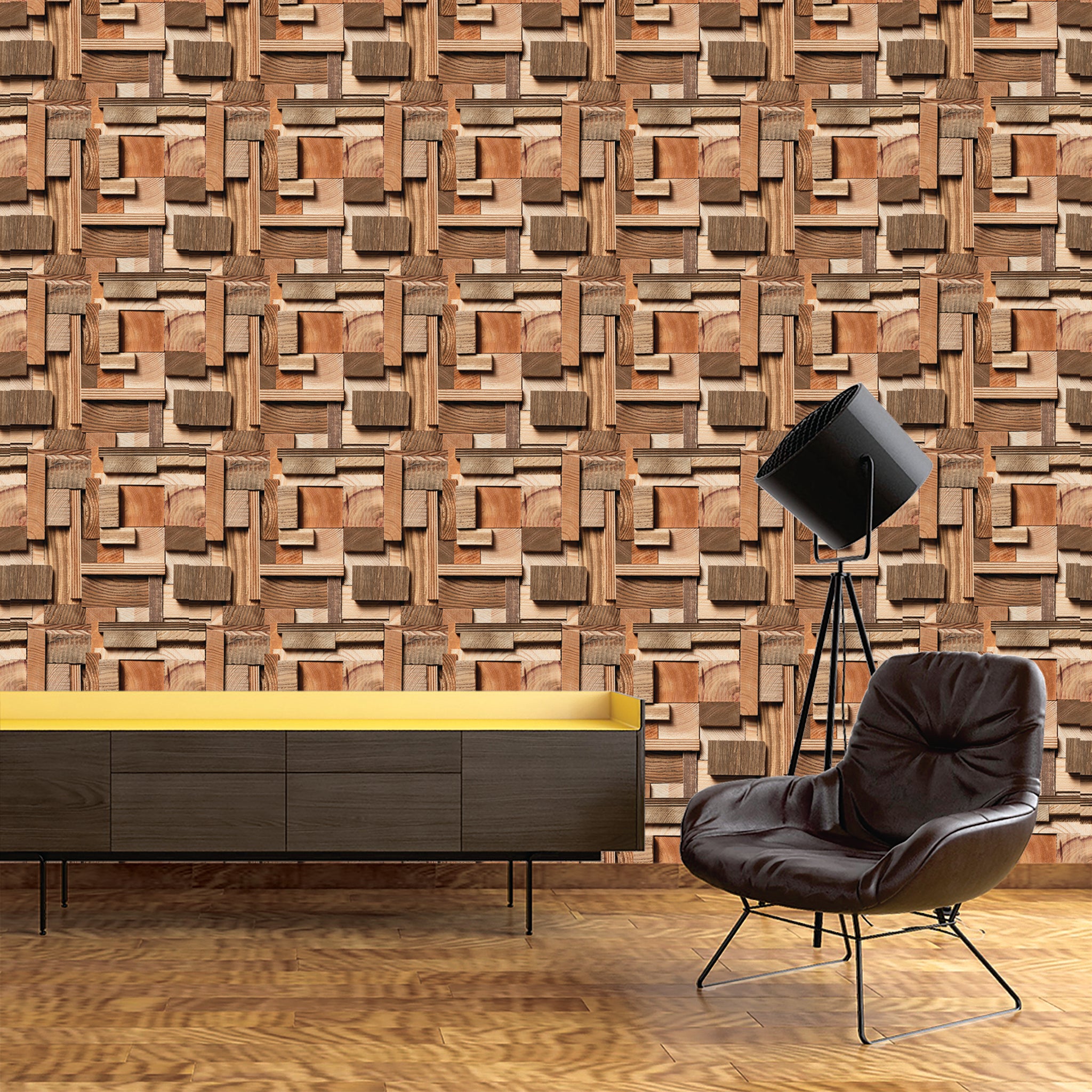 Slats & Wood Wallpaper WAL1614-W