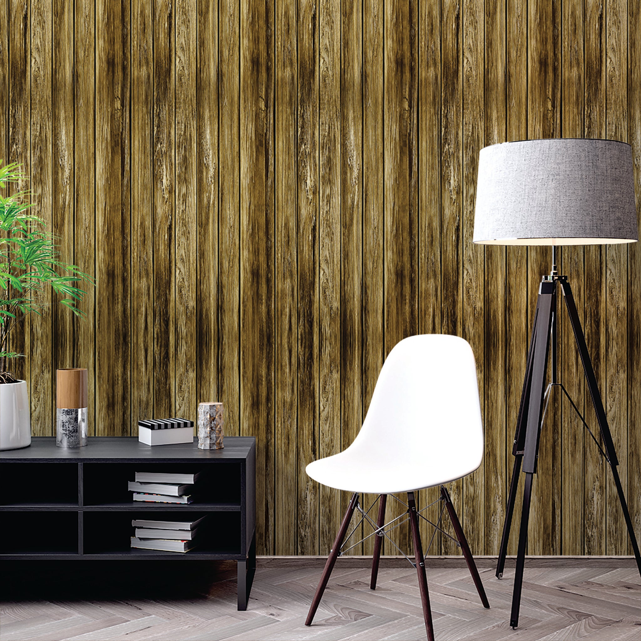 Slats & Wood Wallpaper WAL1615-W