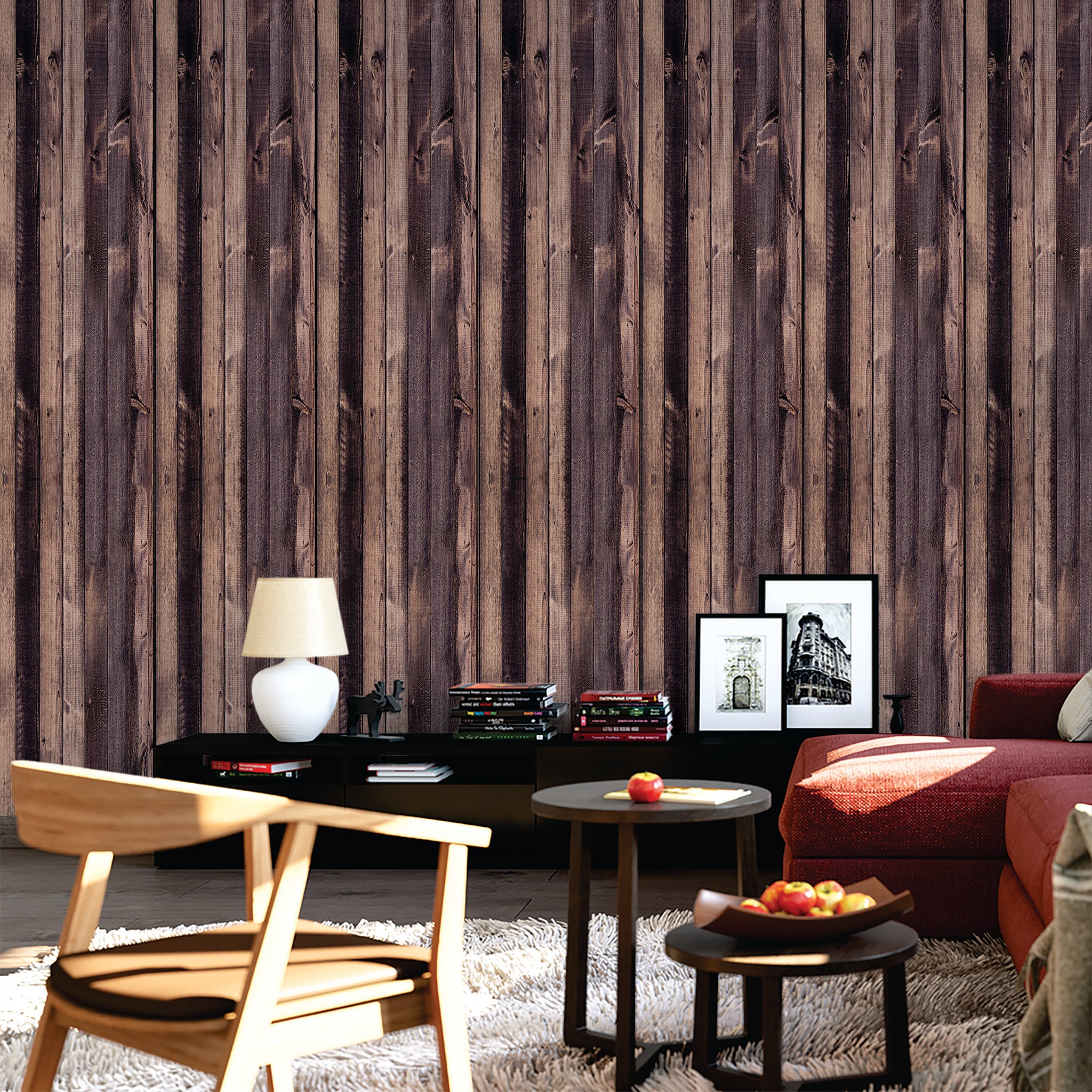 Slats & Wood Wallpaper WAL1622-W