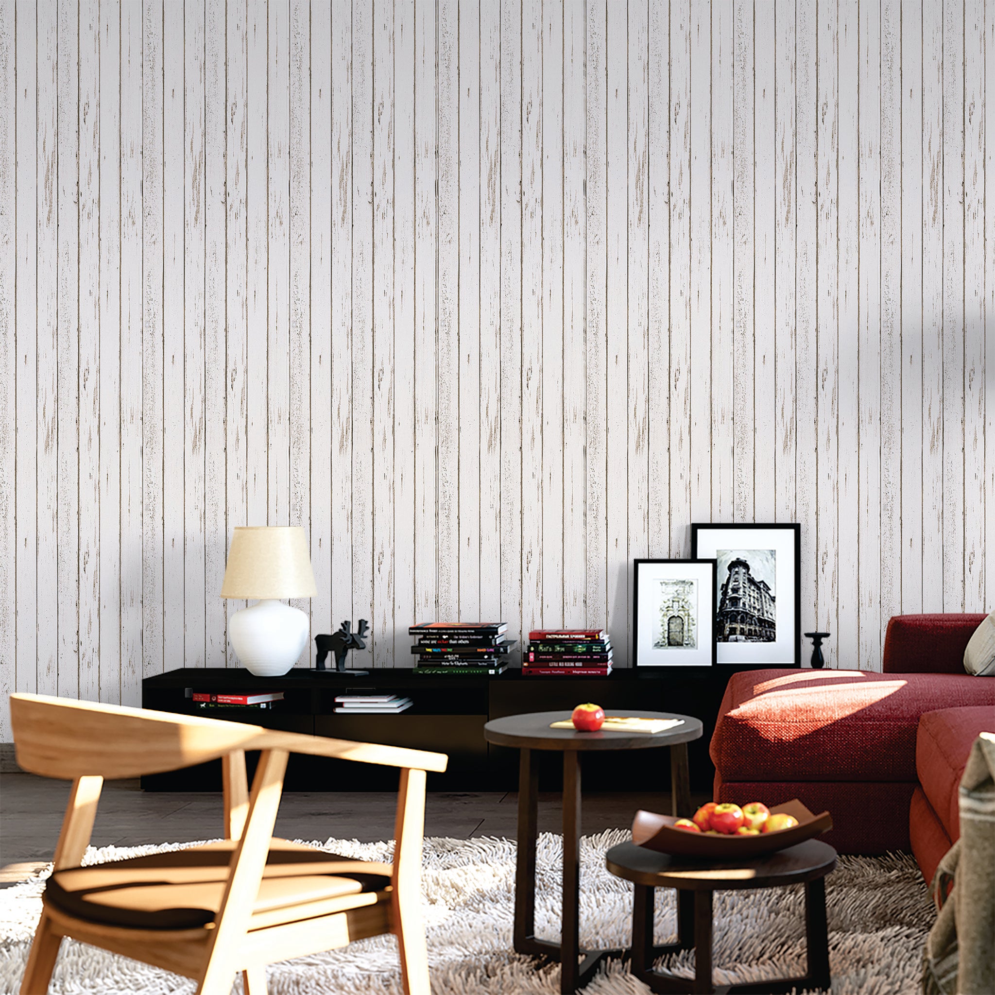 Slats & Wood Wallpaper WAL1624-W