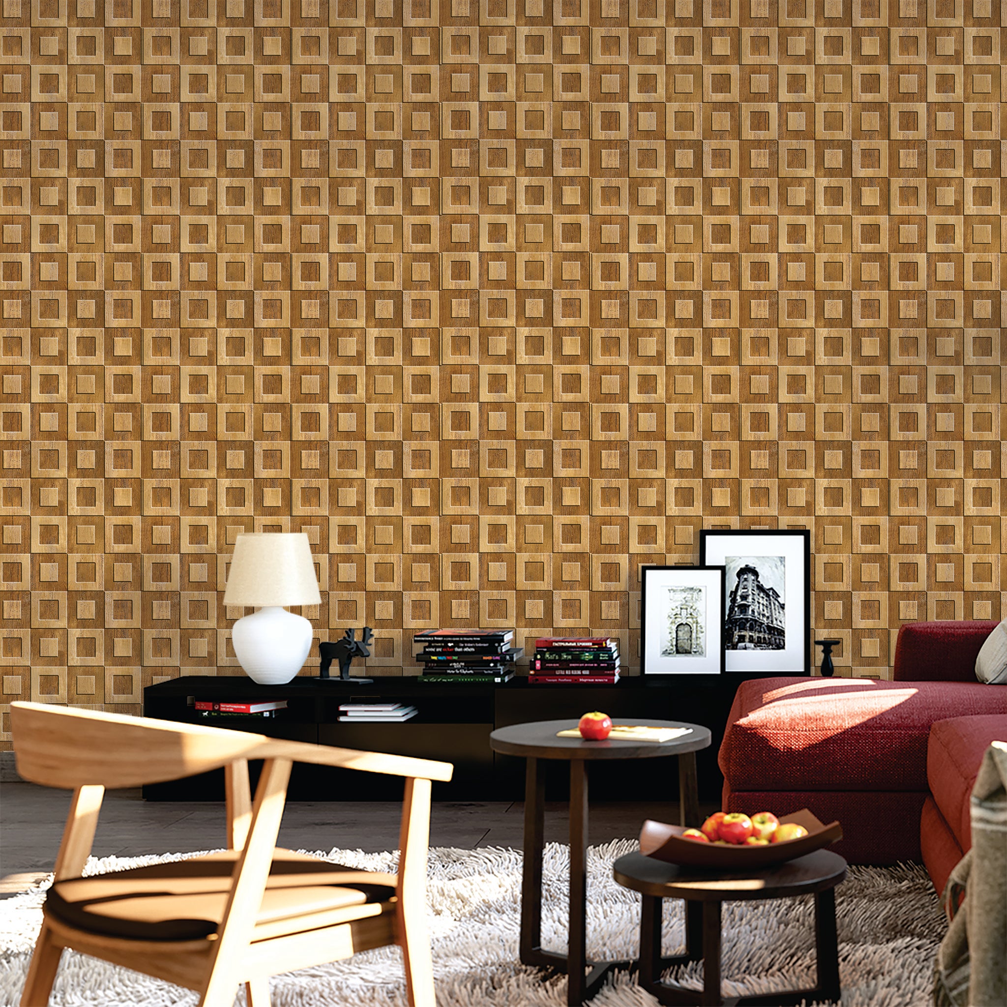 Slats & Wood Wallpaper WAL1635-W