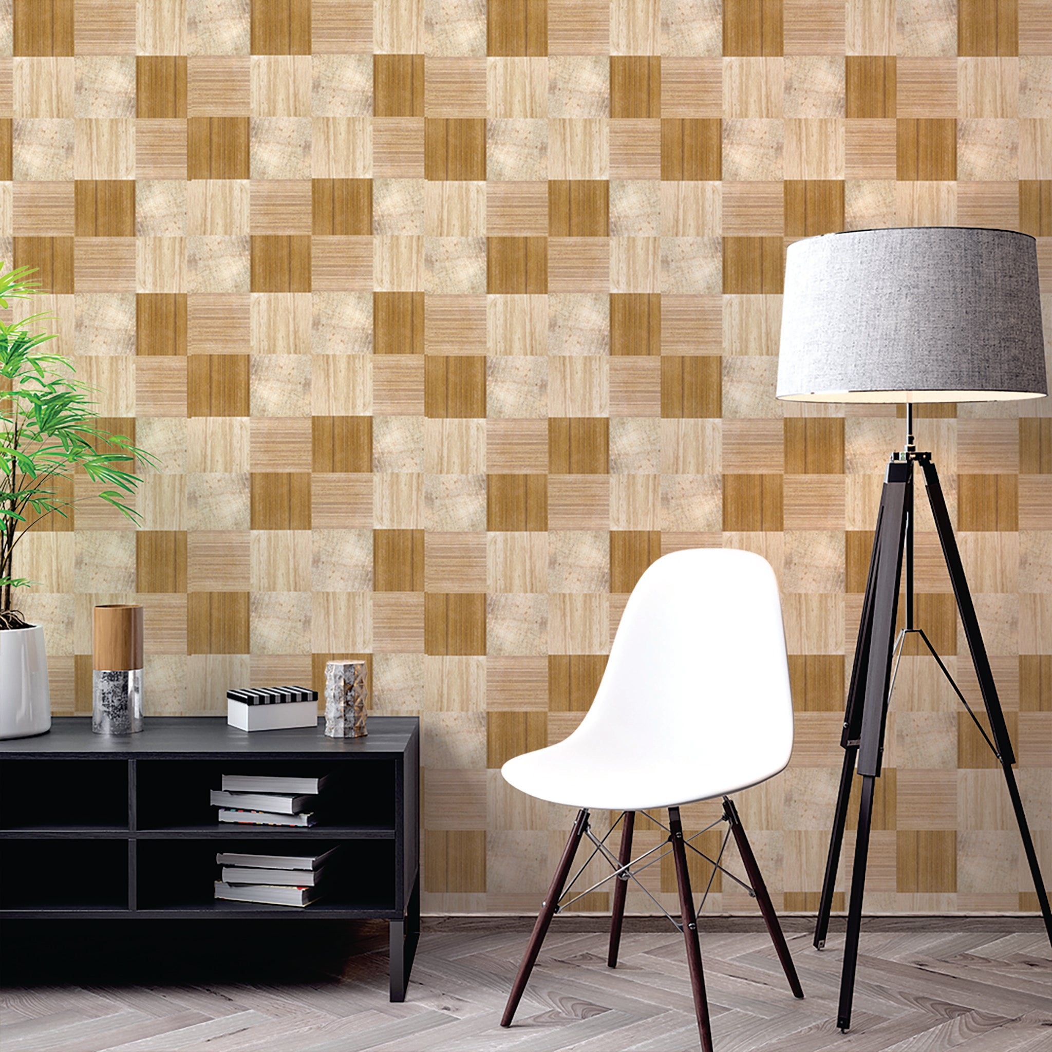 Slats & Wood Wallpaper WAL1639-W