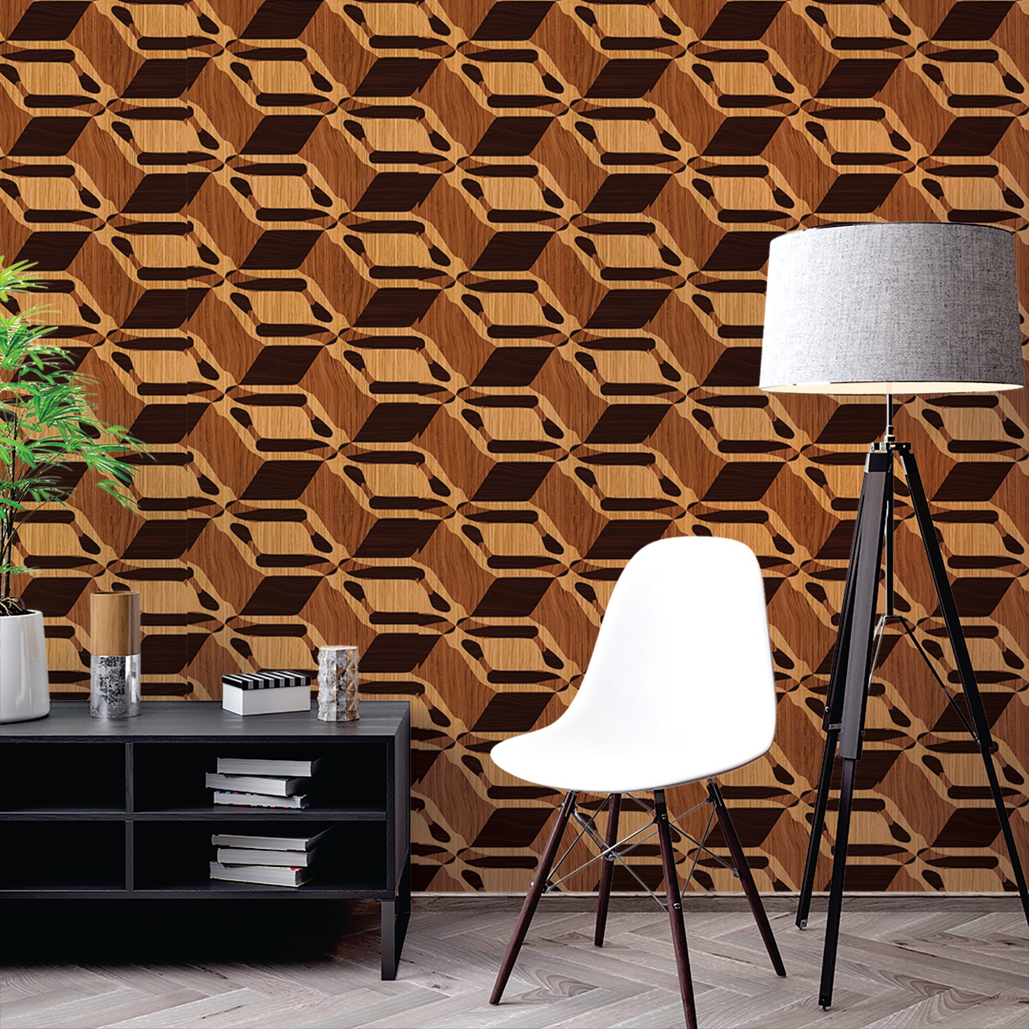 Slats & Wood Wallpaper WAL1645-W