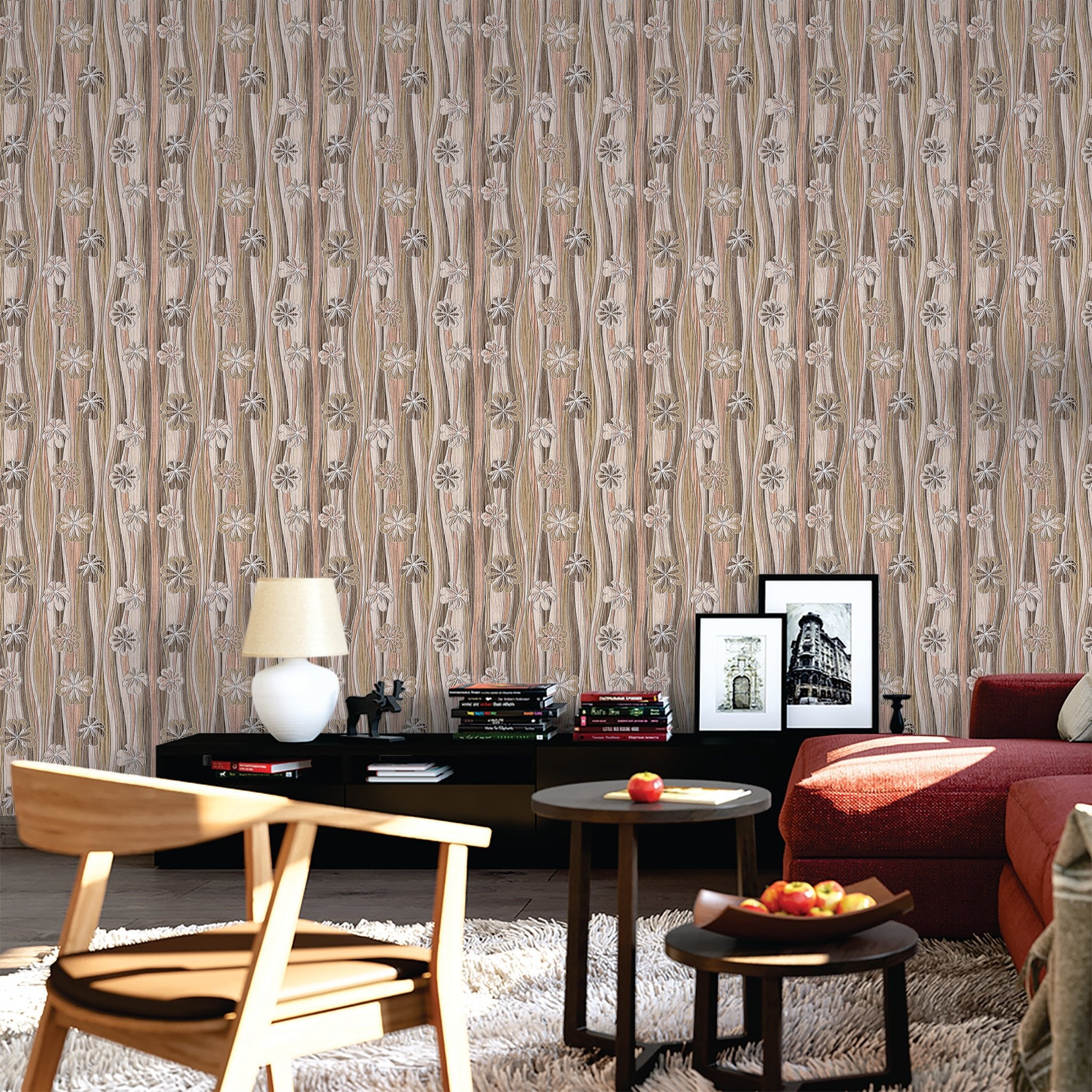 Slats & Wood Wallpaper WAL1650-W