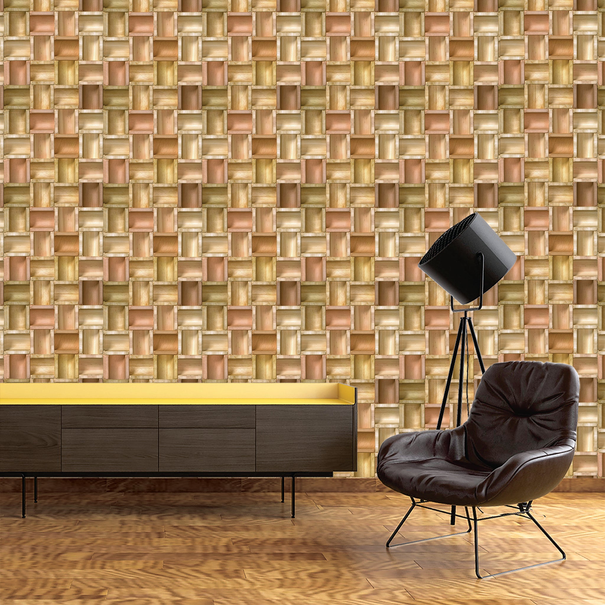 Slats & Wood Wallpaper WAL1651-W