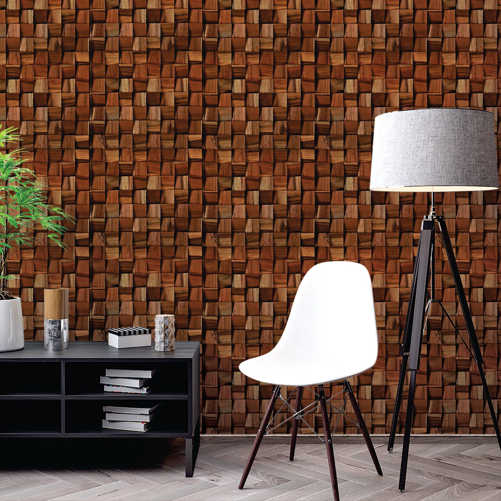 Slats & Wood Wallpaper WAL1654-W